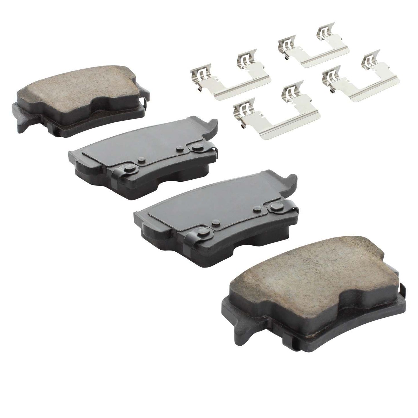 Angle View of Rear Disc Brake Pad Set MPA 1001-1057BC