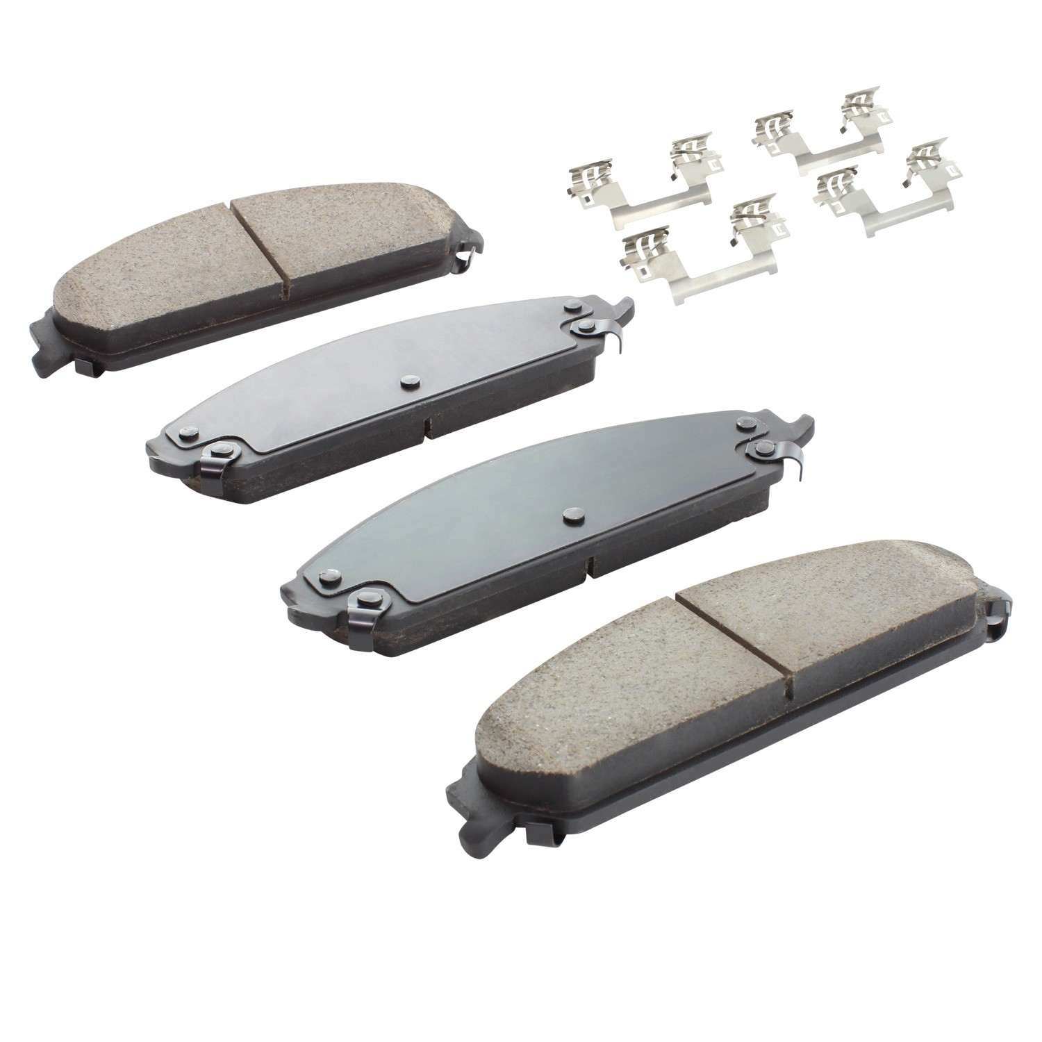 Angle View of Front Disc Brake Pad Set MPA 1001-1058C