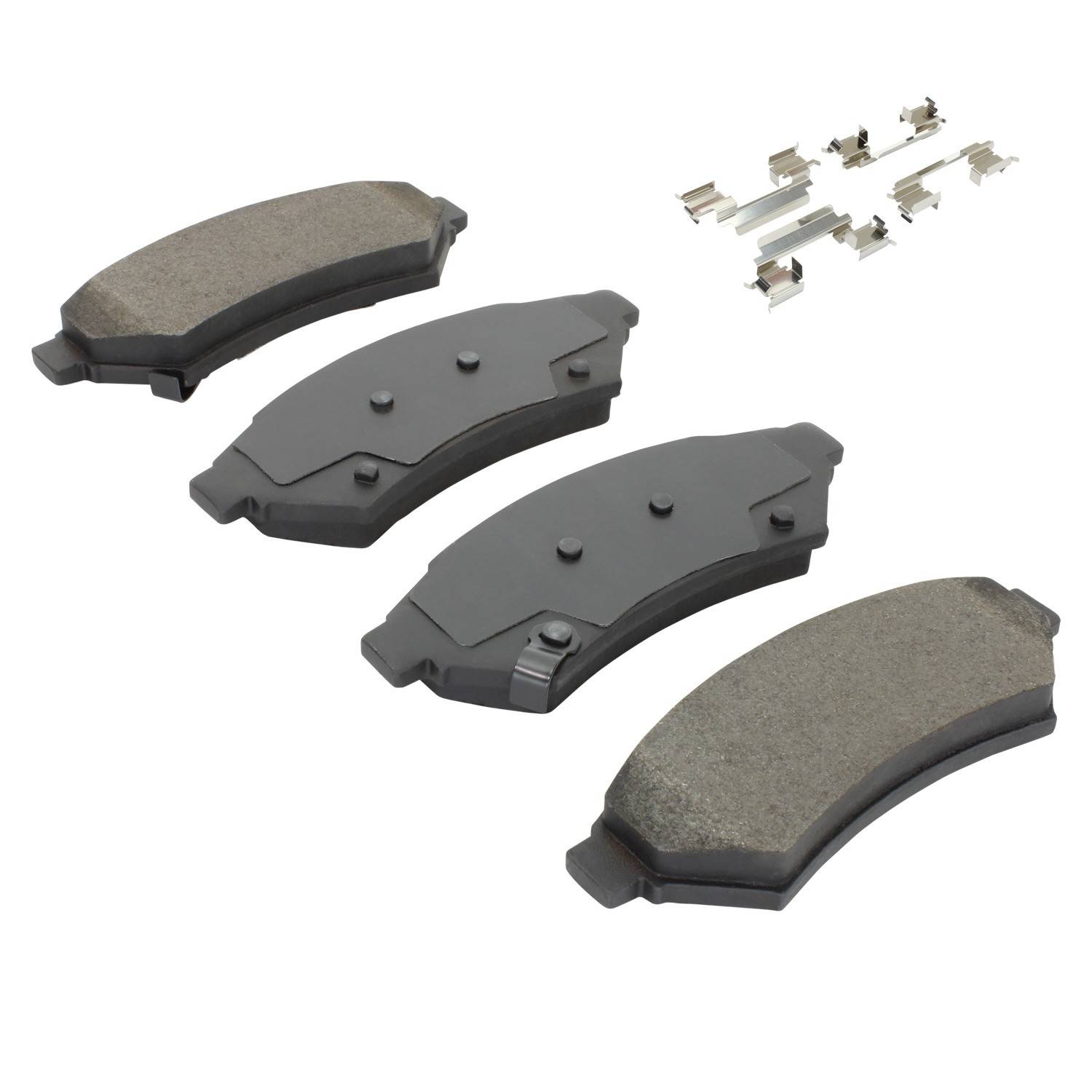 Angle View of Front Disc Brake Pad Set MPA 1001-1075C