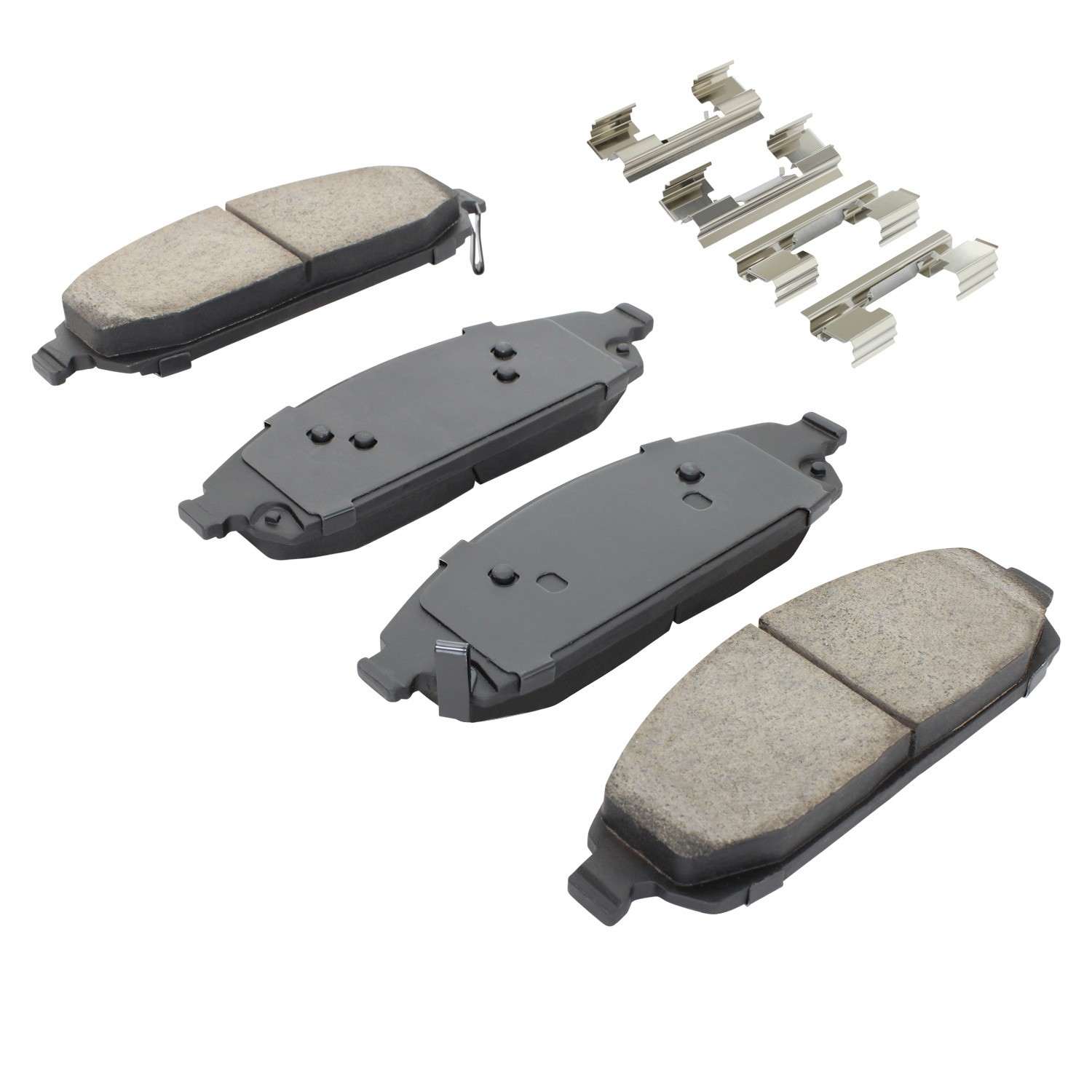 Angle View of Front Disc Brake Pad Set MPA 1001-1080C