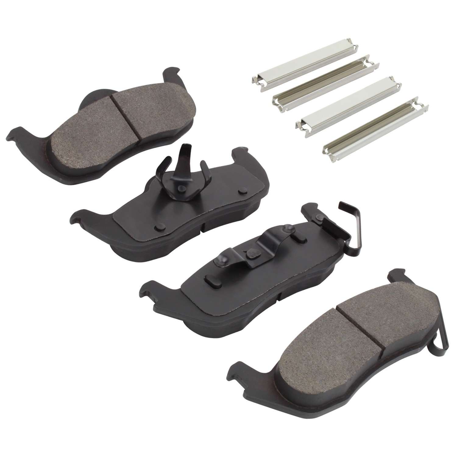 Angle View of Rear Disc Brake Pad Set MPA 1001-1087C