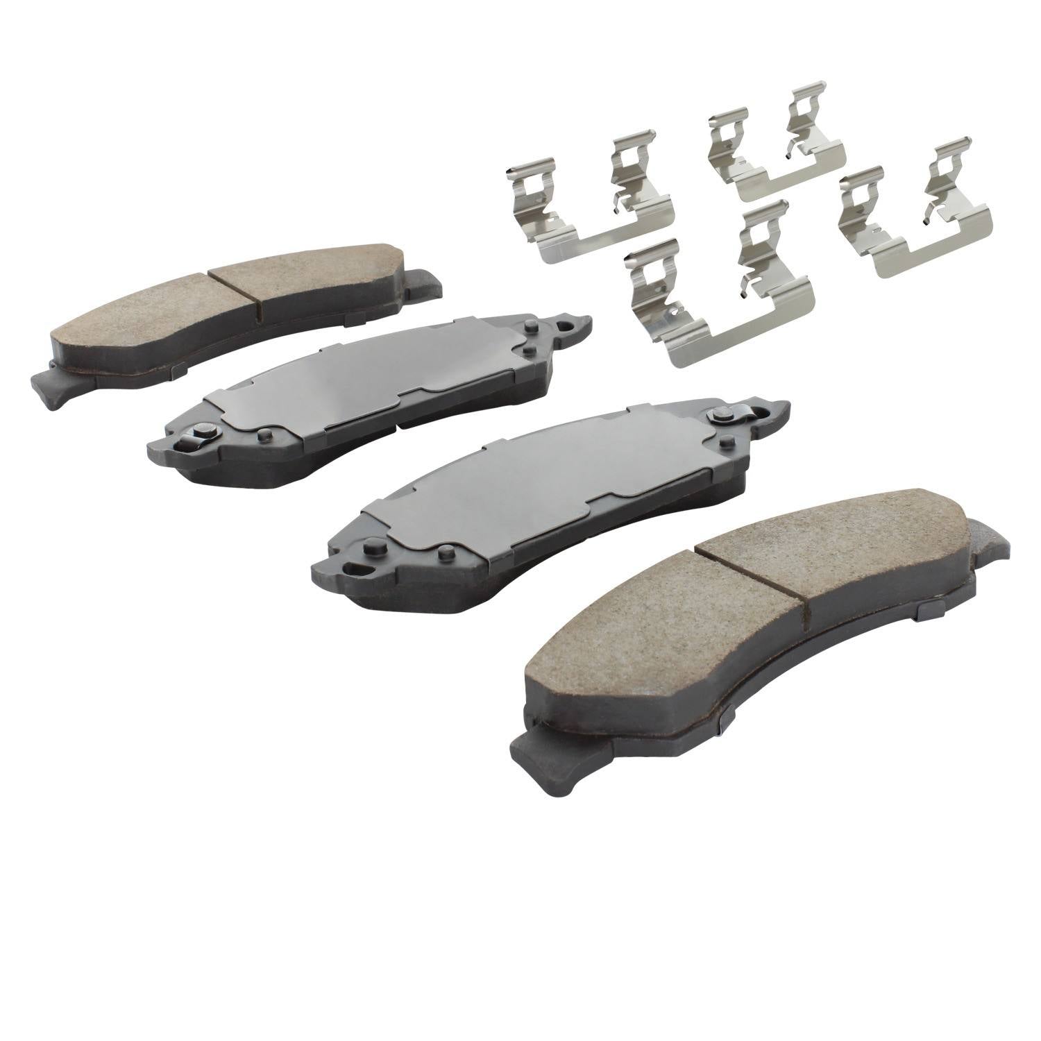 Angle View of Front Disc Brake Pad Set MPA 1001-1092C