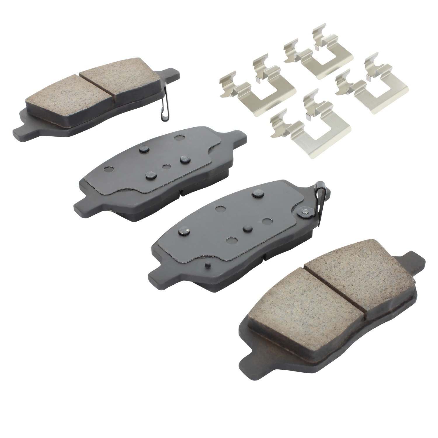 Angle View of Rear Disc Brake Pad Set MPA 1001-1093C