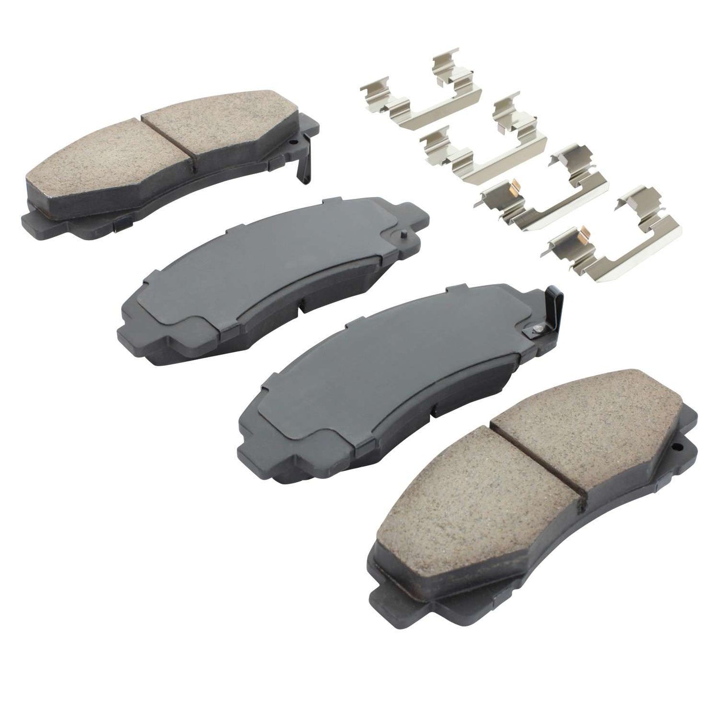 Angle View of Front Disc Brake Pad Set MPA 1001-1102C