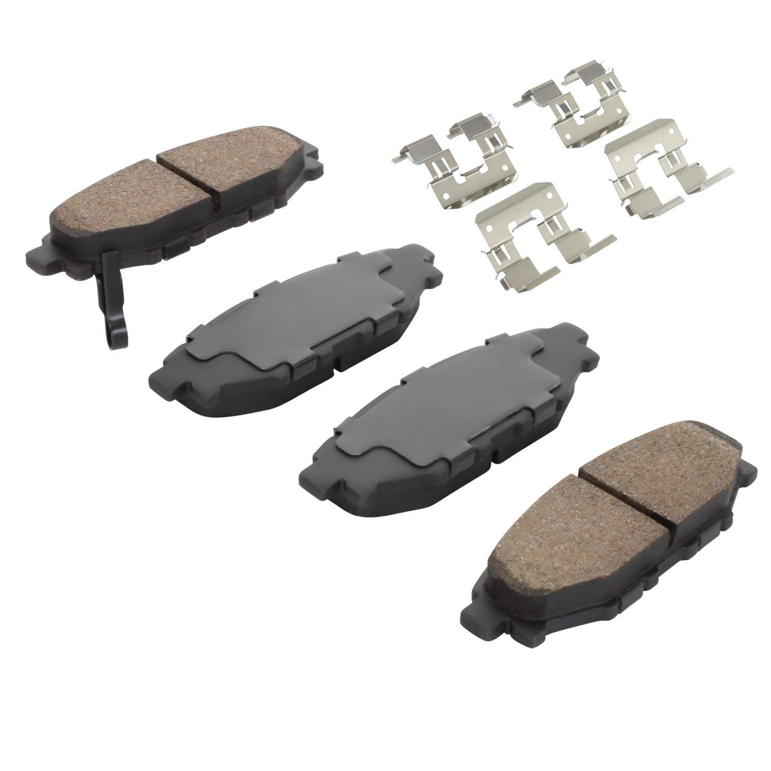 Angle View of Rear Disc Brake Pad Set MPA 1001-1114C