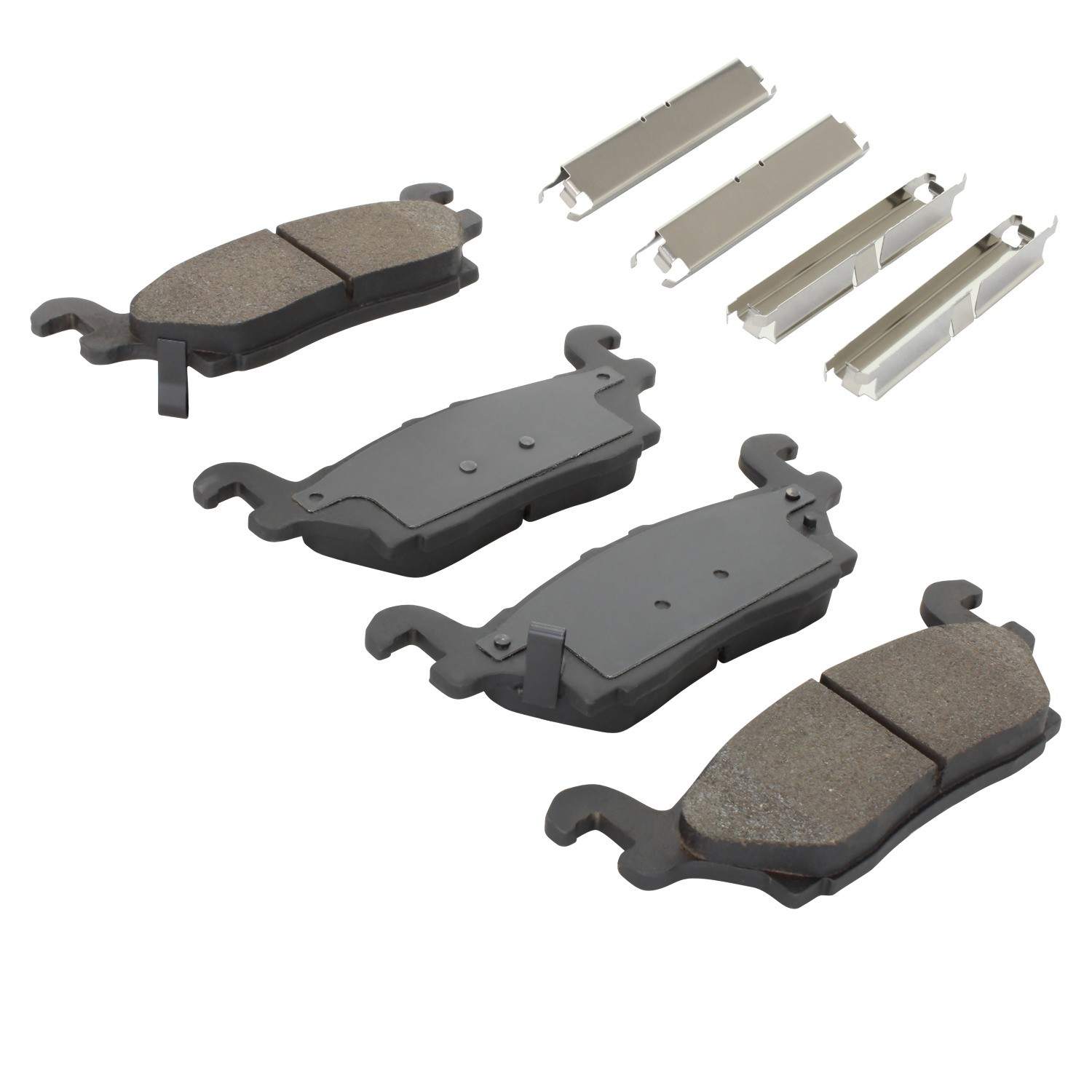 Angle View of Rear Disc Brake Pad Set MPA 1001-1120C