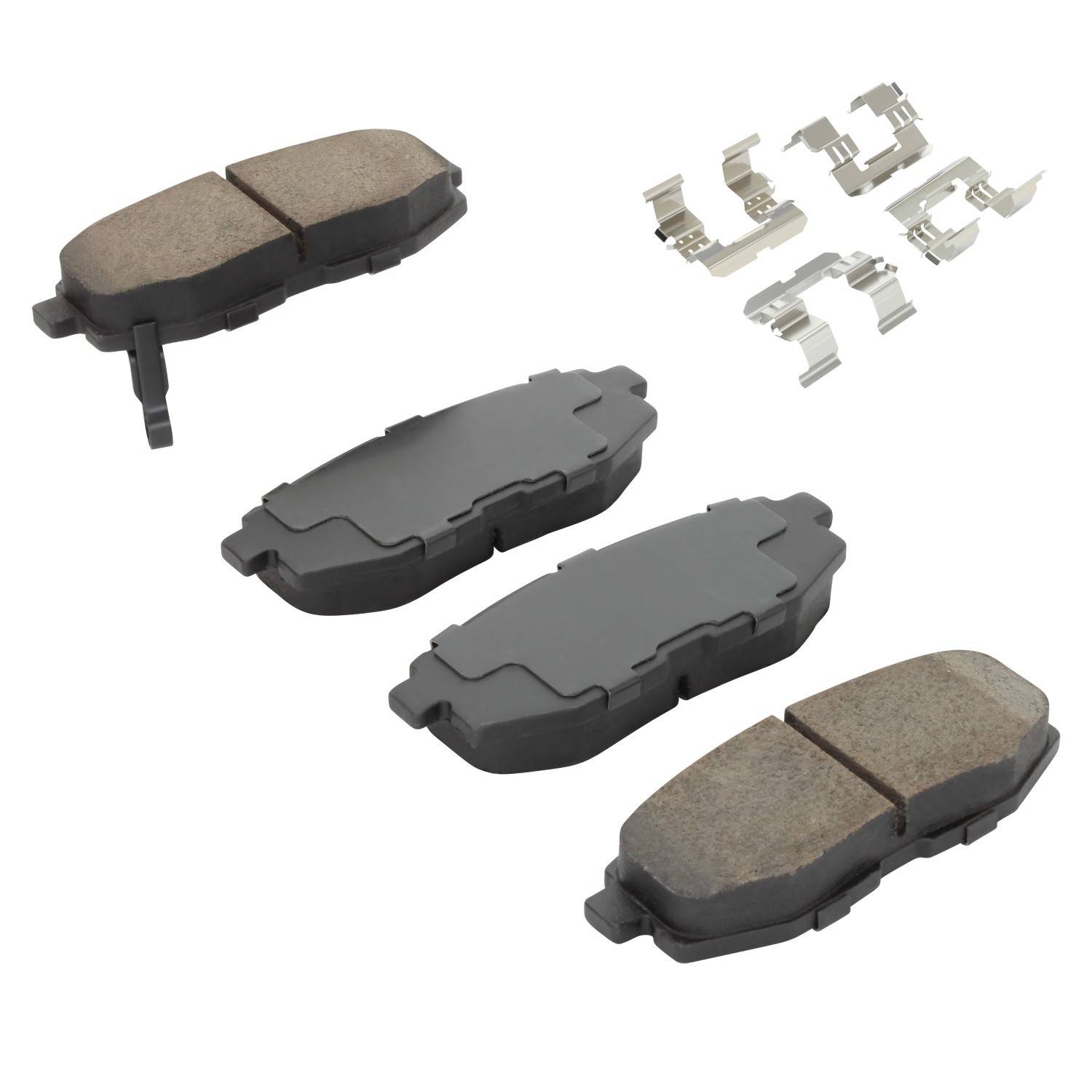 Angle View of Rear Disc Brake Pad Set MPA 1001-1124C