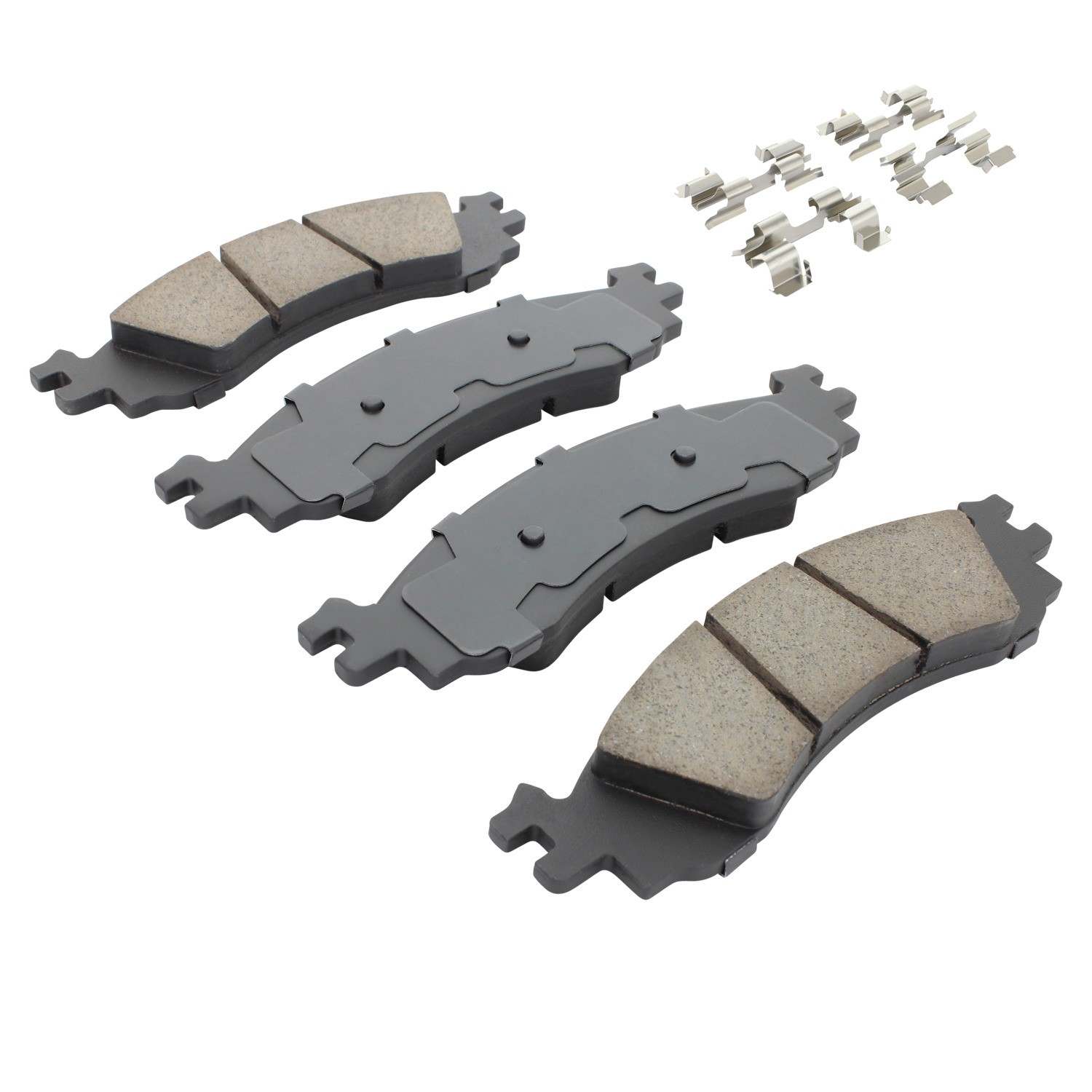 Angle View of Front Disc Brake Pad Set MPA 1001-1158C