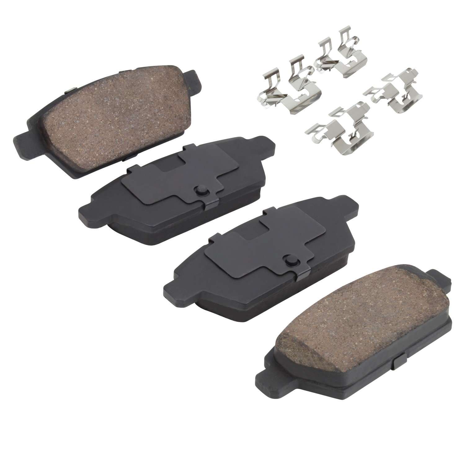 Angle View of Rear Disc Brake Pad Set MPA 1001-1161C