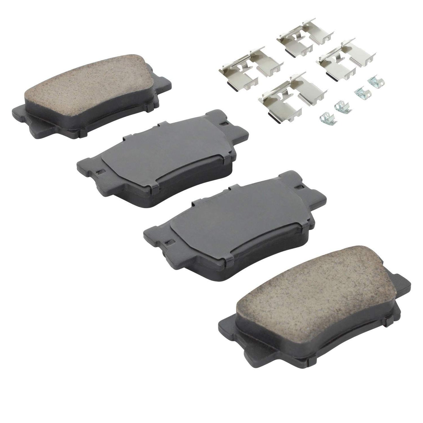 Angle View of Rear Disc Brake Pad Set MPA 1001-1212AC