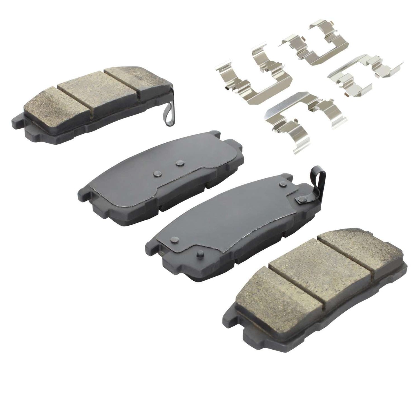 Angle View of Rear Disc Brake Pad Set MPA 1001-1275C