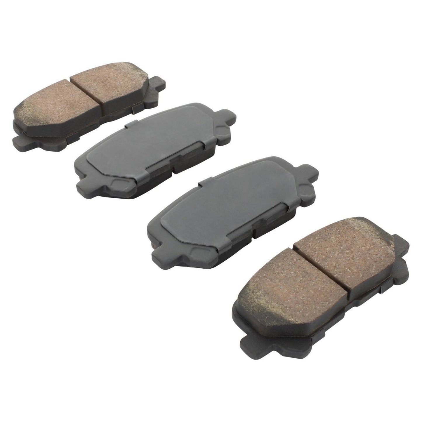 Angle View of Rear Disc Brake Pad Set MPA 1001-1281C