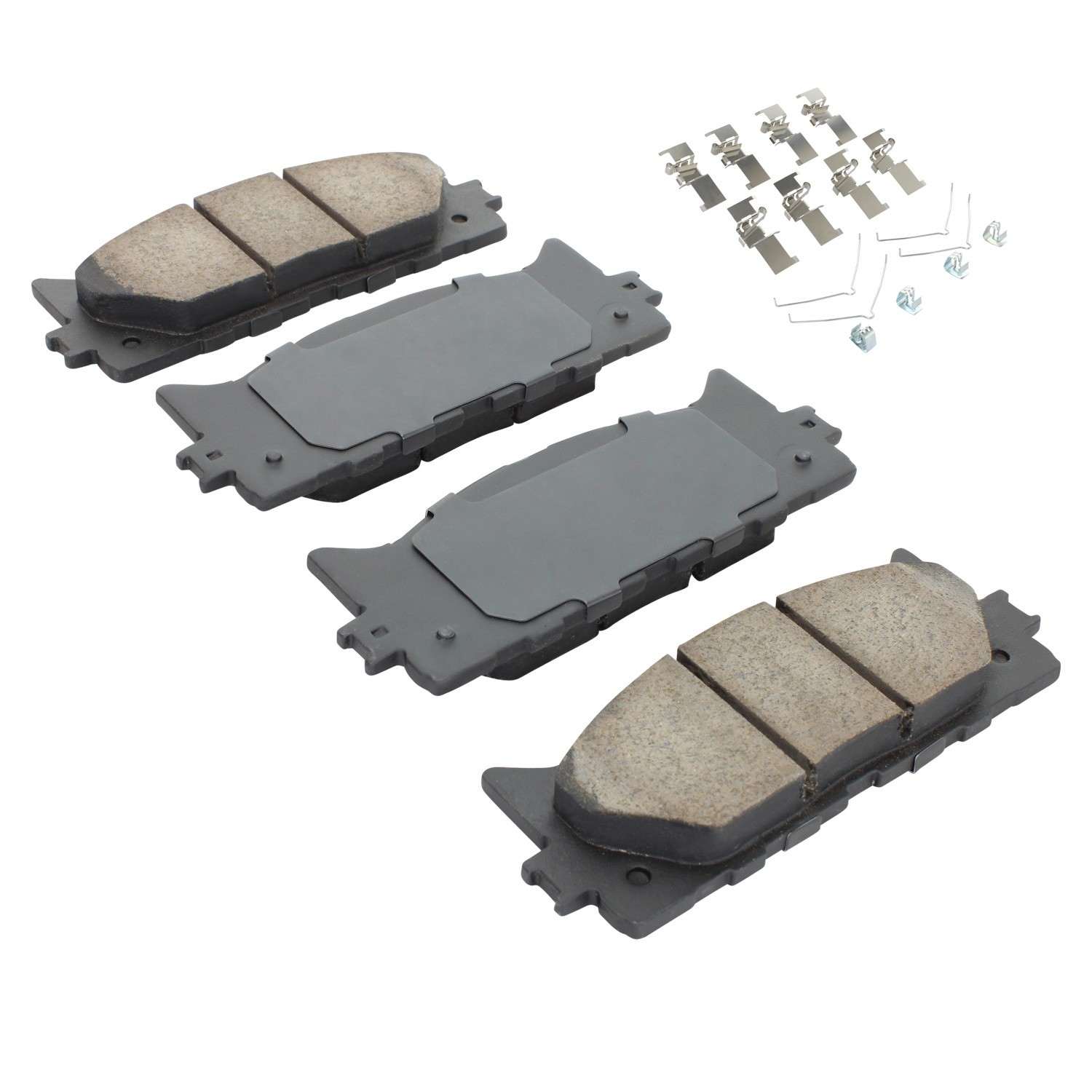 Angle View of Front Disc Brake Pad Set MPA 1001-1293C