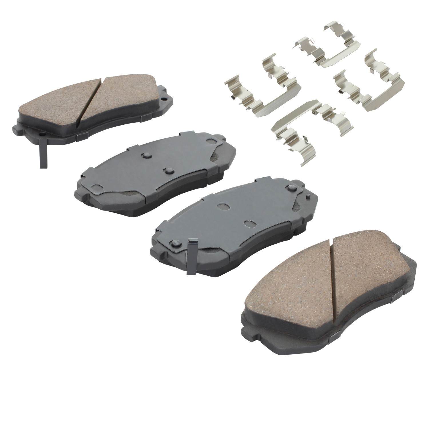 Angle View of Front Disc Brake Pad Set MPA 1001-1295C