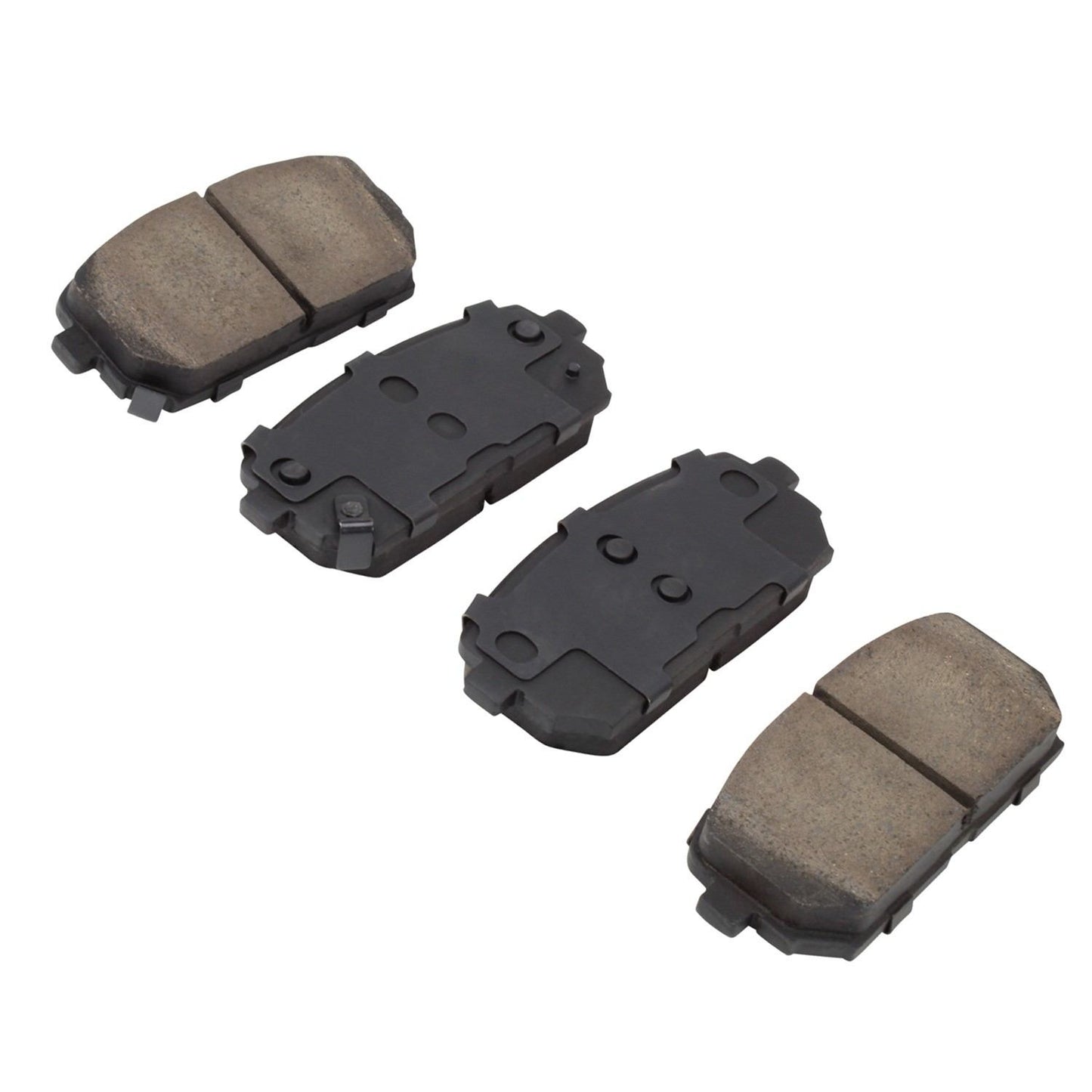 Angle View of Rear Disc Brake Pad Set MPA 1001-1296C