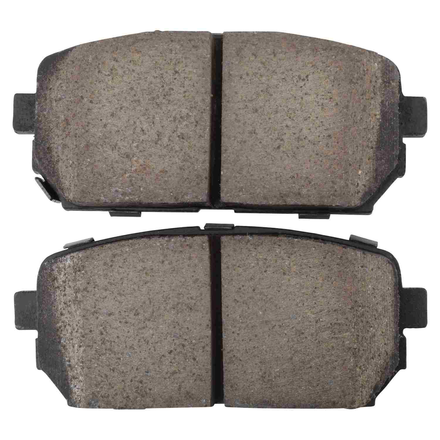 Front View of Rear Disc Brake Pad Set MPA 1001-1296C