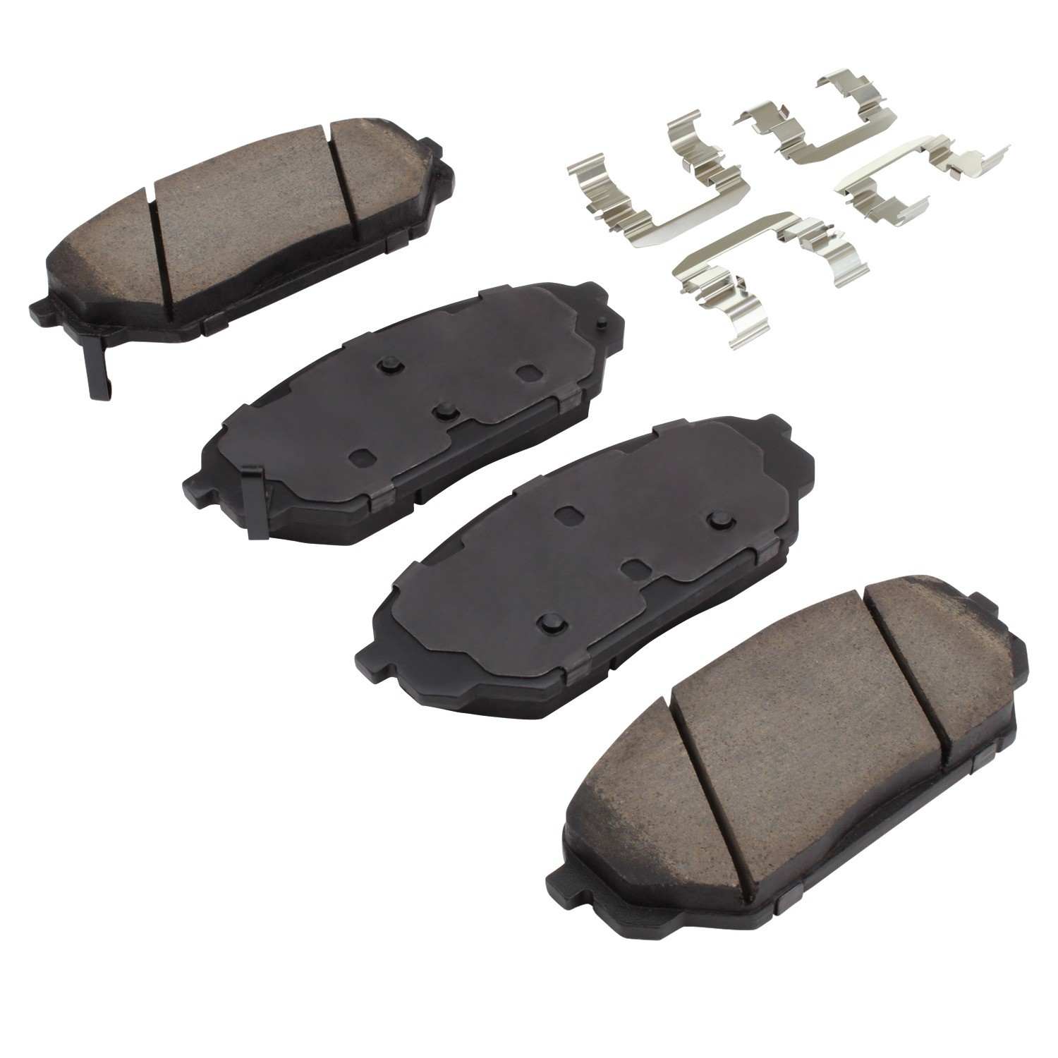 Angle View of Front Disc Brake Pad Set MPA 1001-1301C