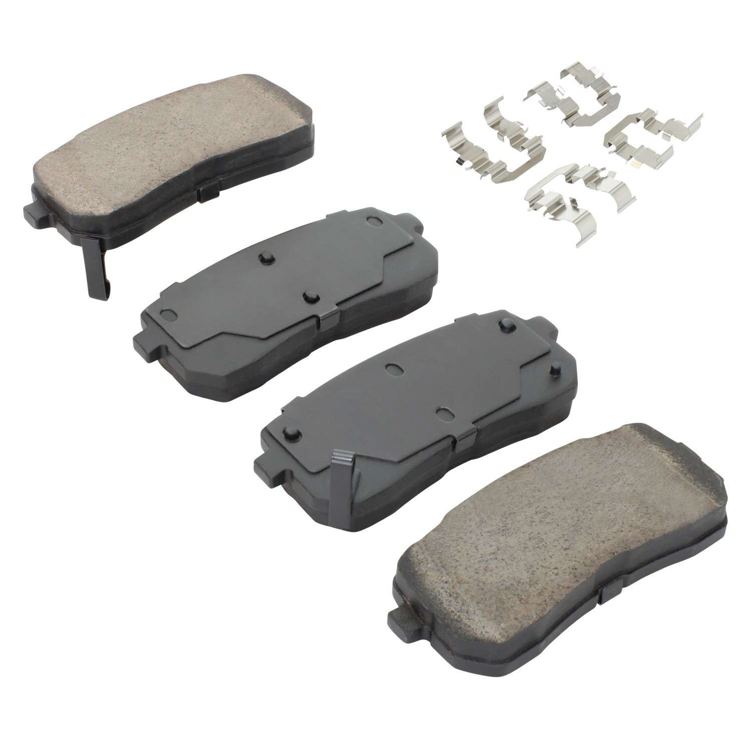 Angle View of Rear Disc Brake Pad Set MPA 1001-1302C