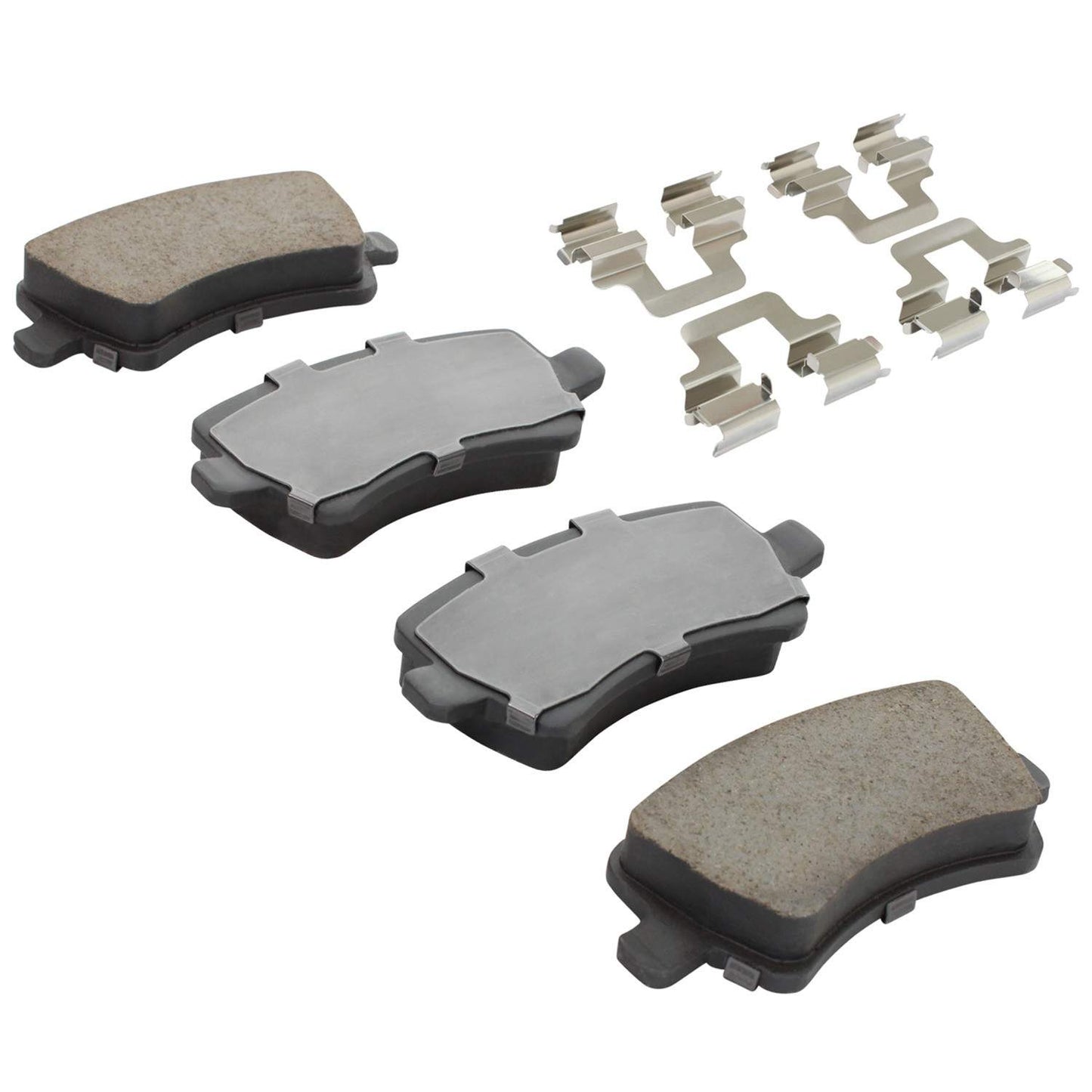 Angle View of Rear Disc Brake Pad Set MPA 1001-1307C