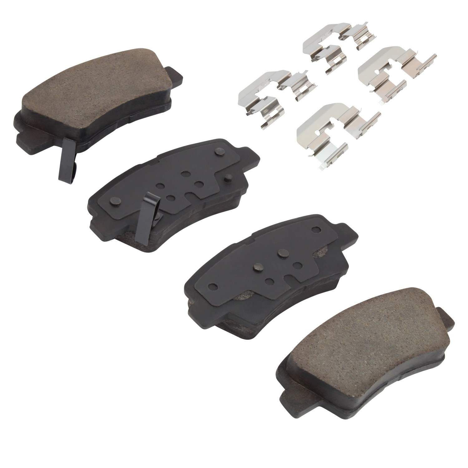 Angle View of Rear Disc Brake Pad Set MPA 1001-1313C