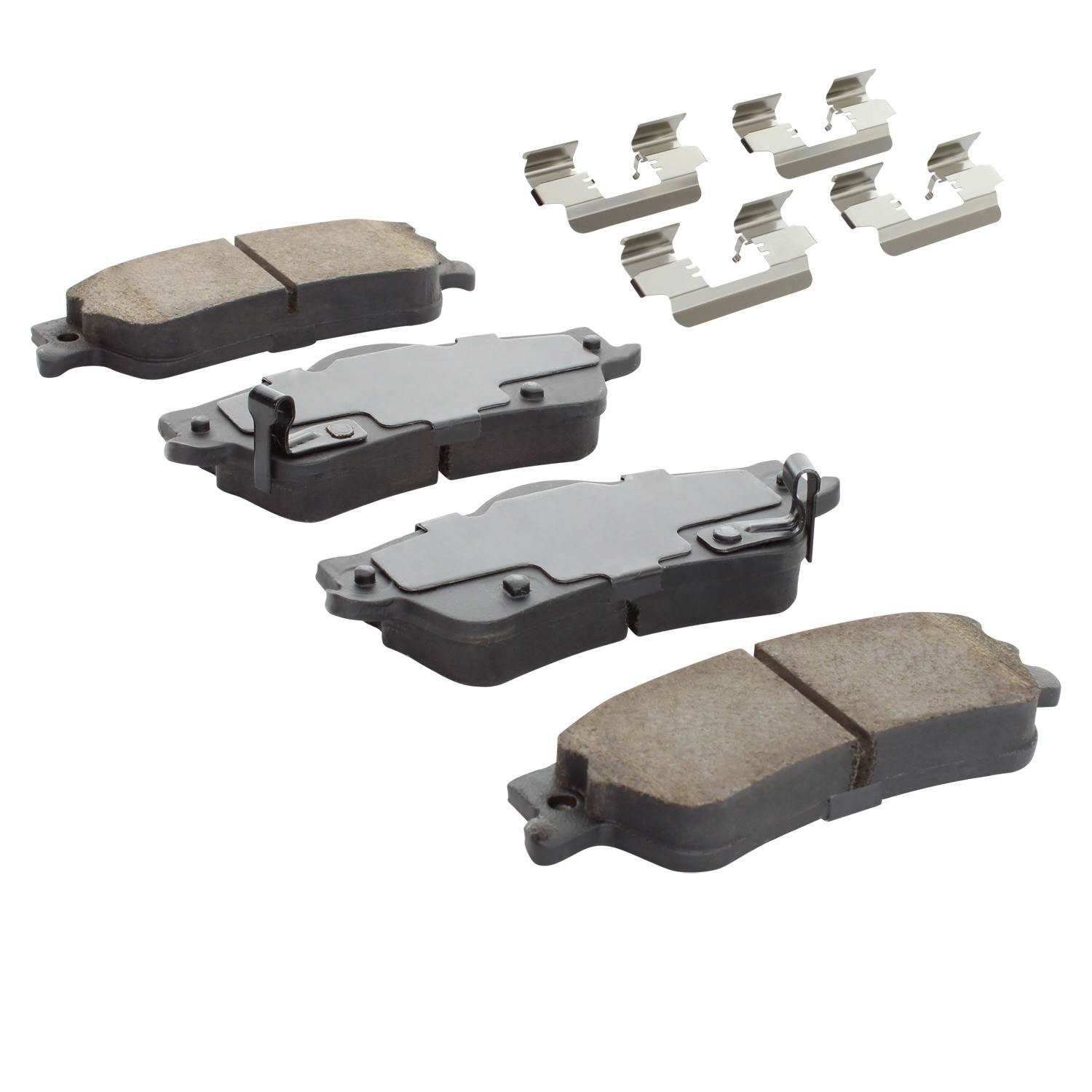 Angle View of Rear Disc Brake Pad Set MPA 1001-1352C