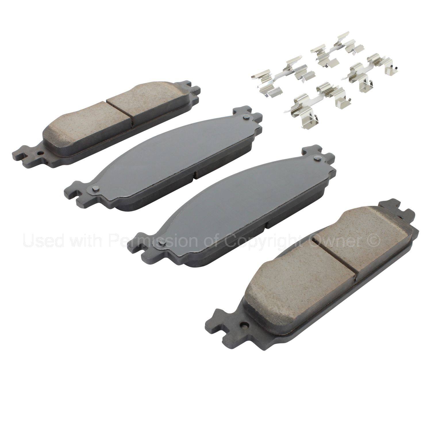 Angle View of Front Disc Brake Pad Set MPA 1001-1376C