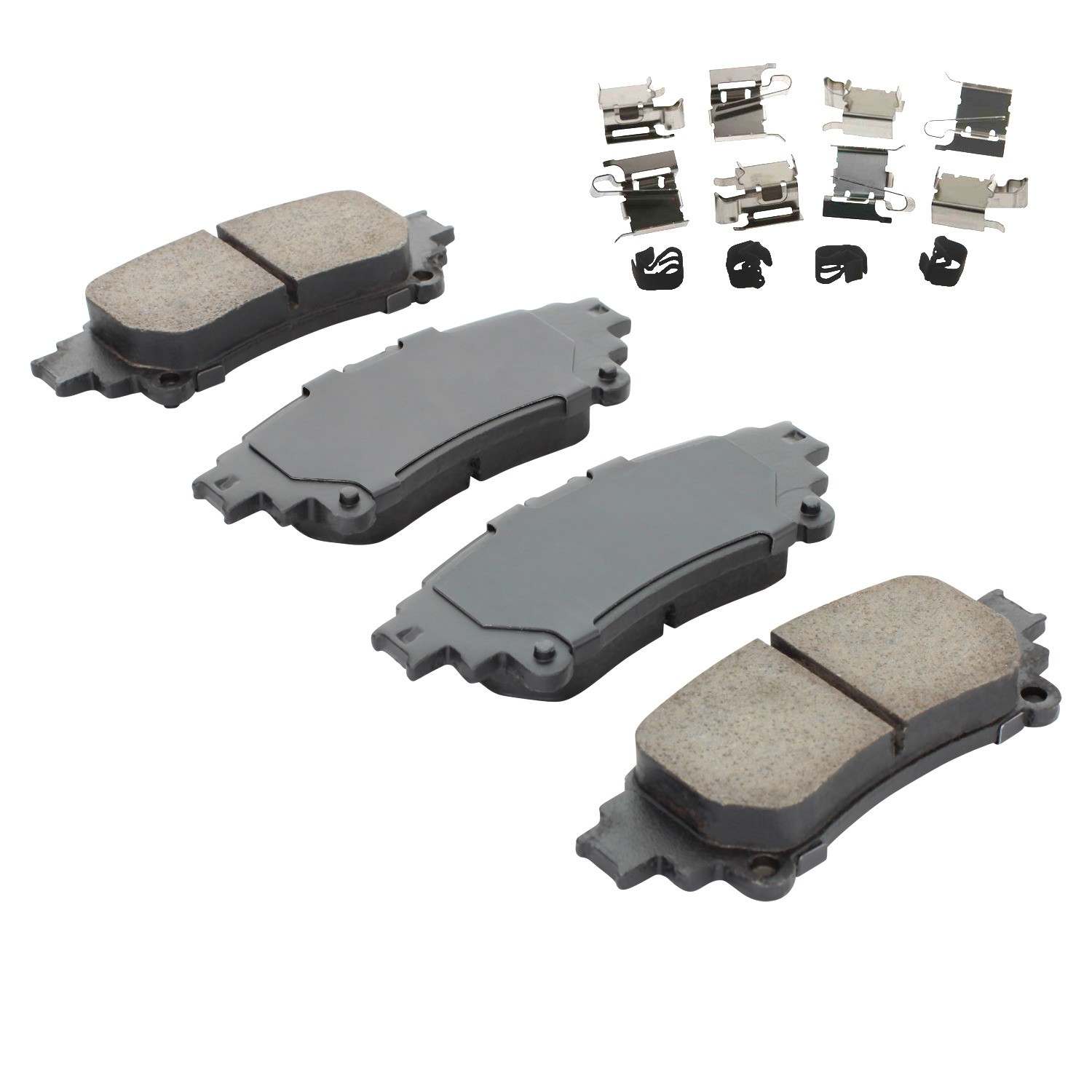 Angle View of Rear Disc Brake Pad Set MPA 1001-1391AC