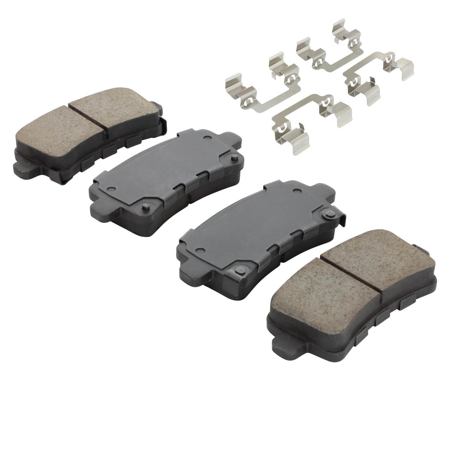 Angle View of Rear Disc Brake Pad Set MPA 1001-1430BC