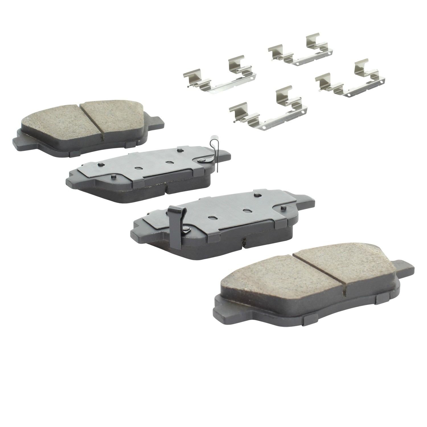 Angle View of Front Disc Brake Pad Set MPA 1001-1444C