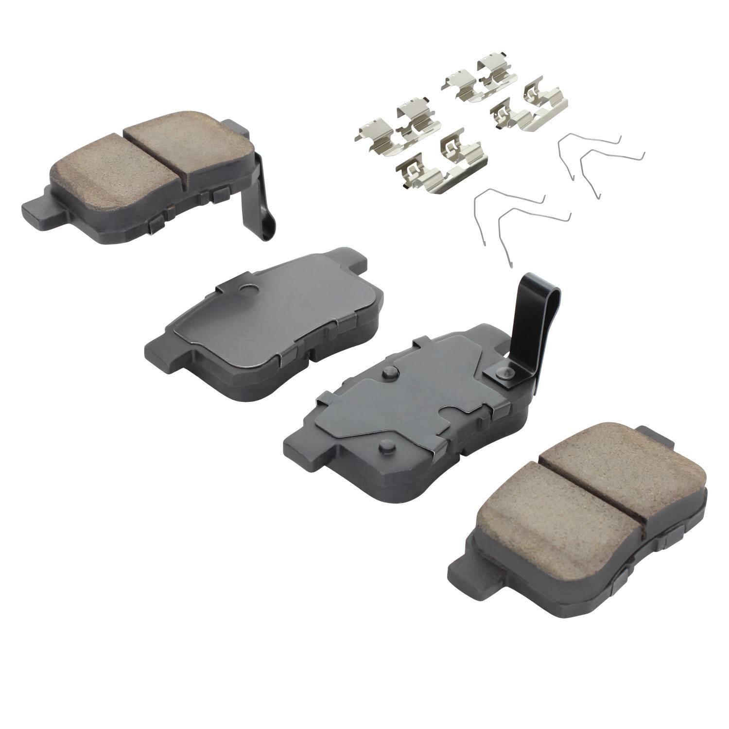 Angle View of Rear Disc Brake Pad Set MPA 1001-1451C