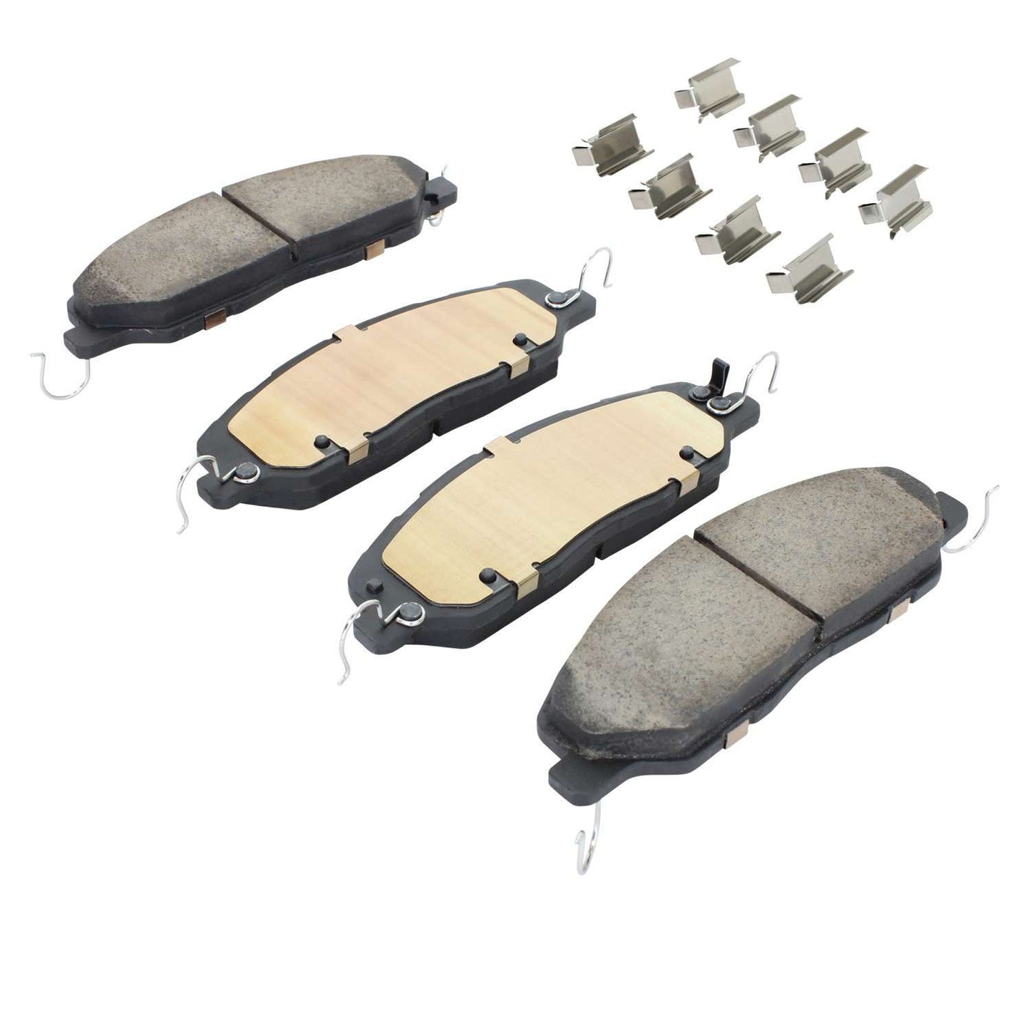 Angle View of Front Disc Brake Pad Set MPA 1001-1463C