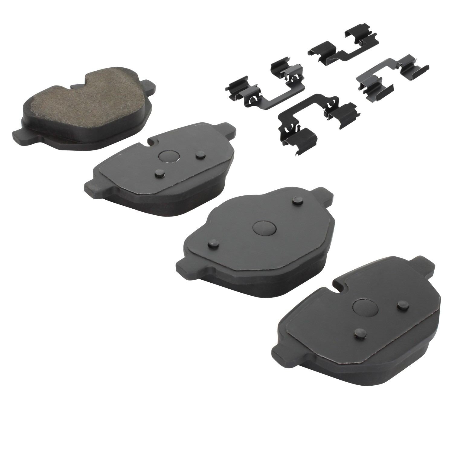 Angle View of Rear Disc Brake Pad Set MPA 1001-1473C