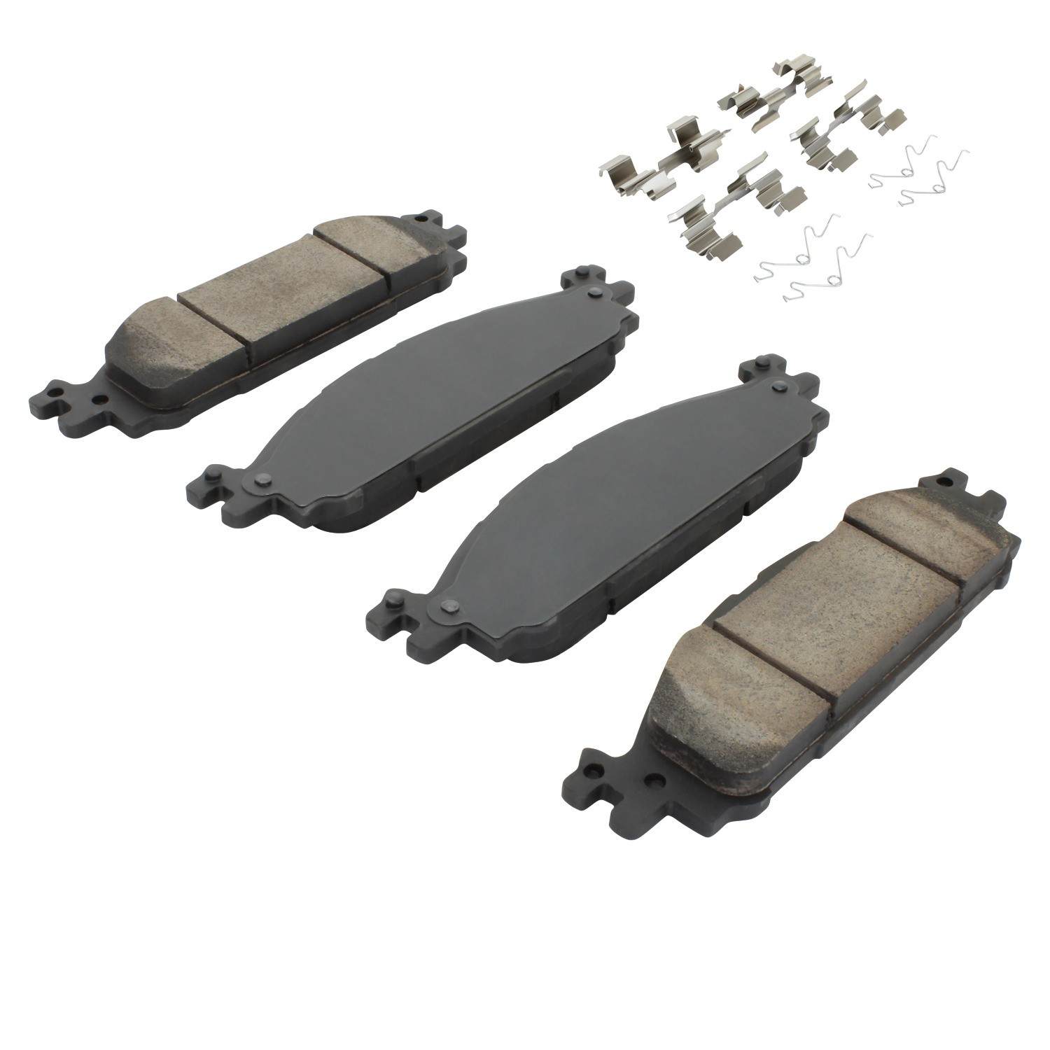 Angle View of Front Disc Brake Pad Set MPA 1001-1508C