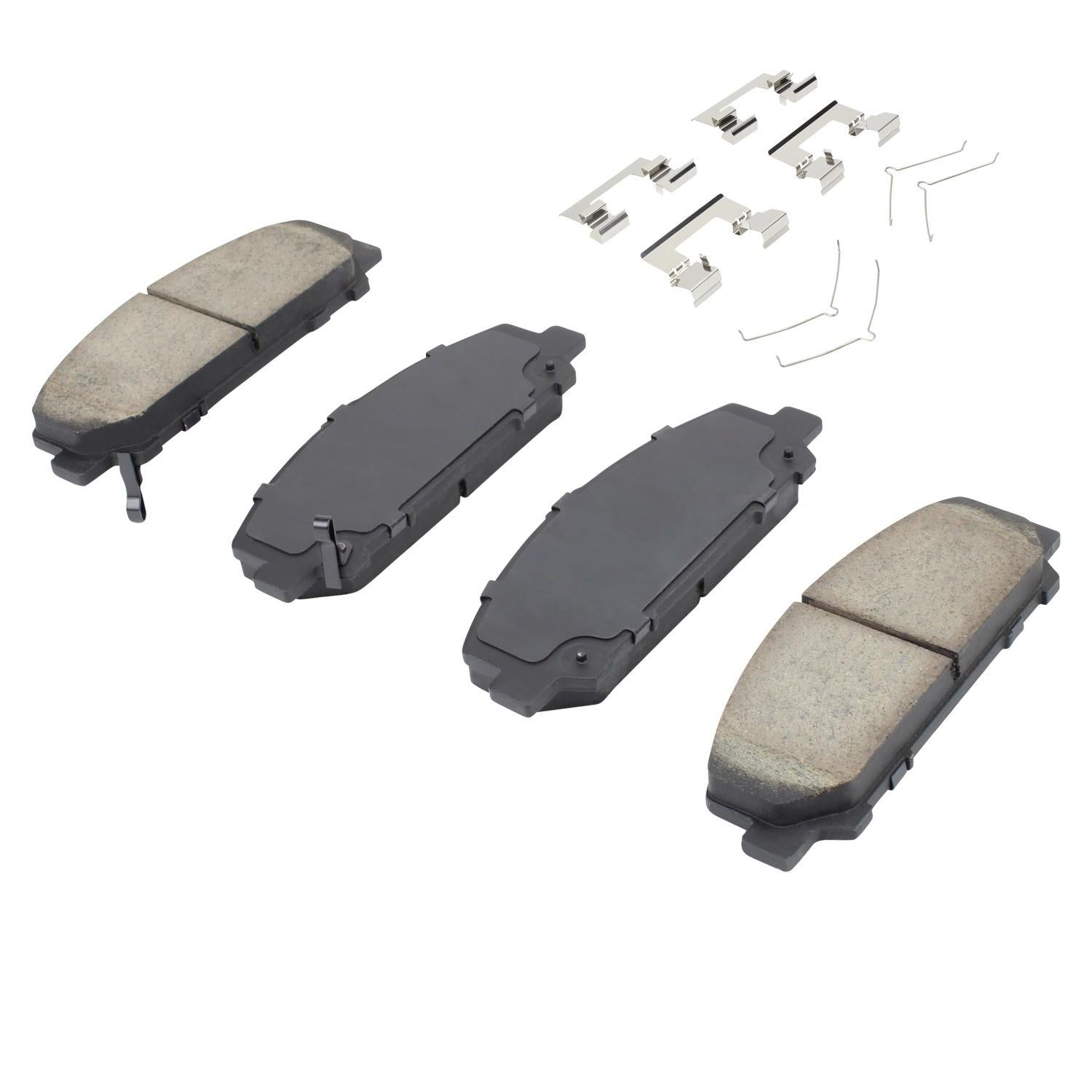 Angle View of Front Disc Brake Pad Set MPA 1001-1509C