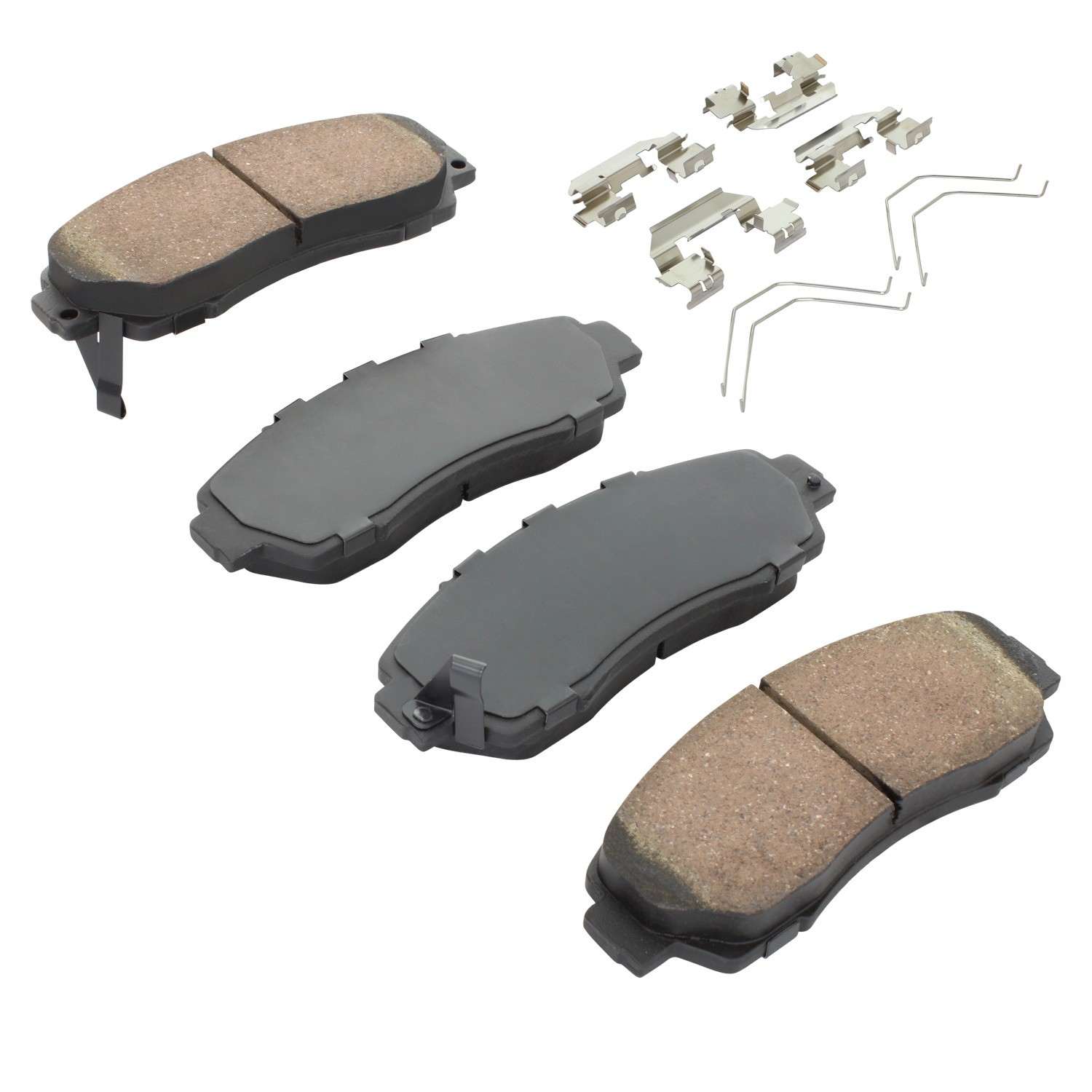 Angle View of Front Disc Brake Pad Set MPA 1001-1521C