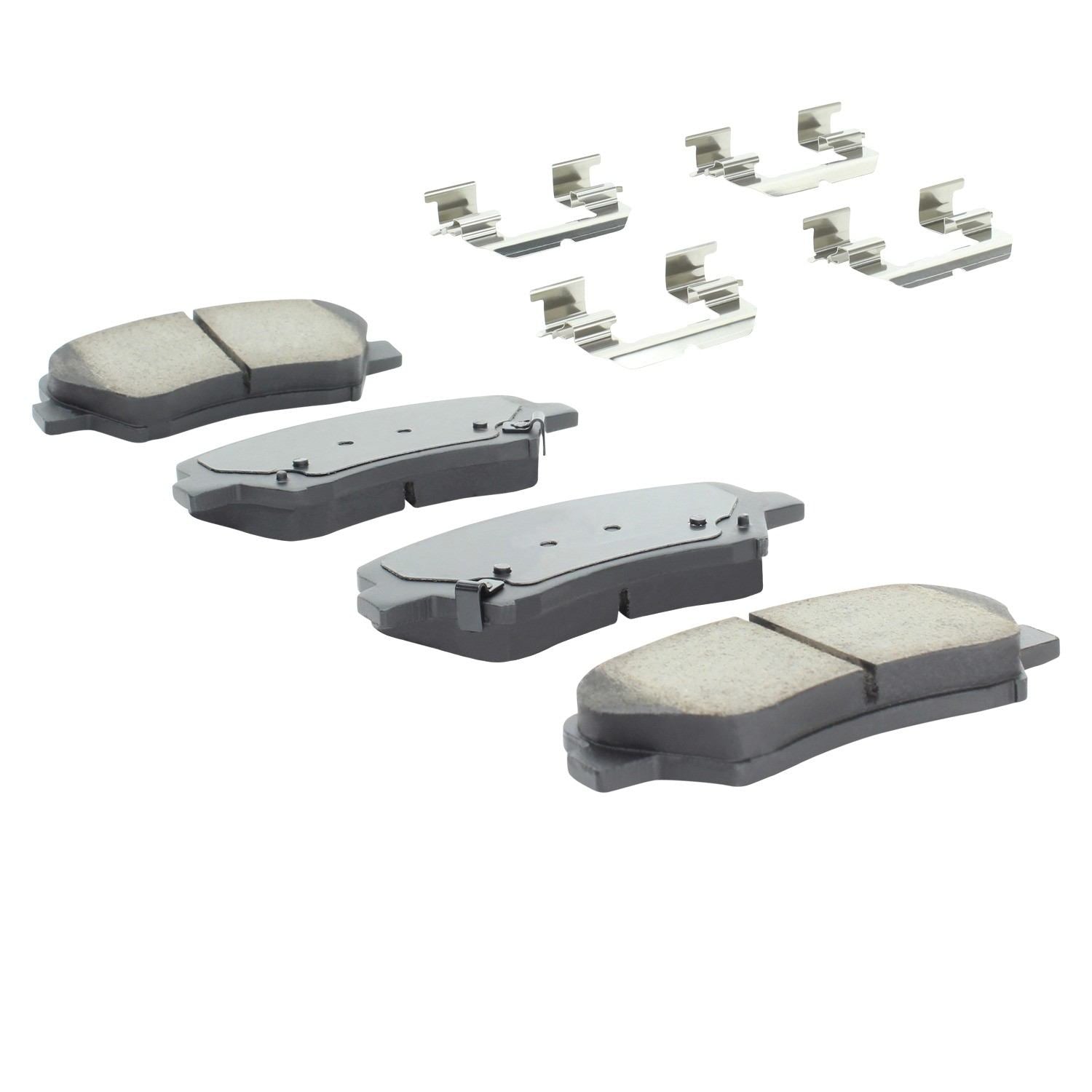 Angle View of Front Disc Brake Pad Set MPA 1001-1543C