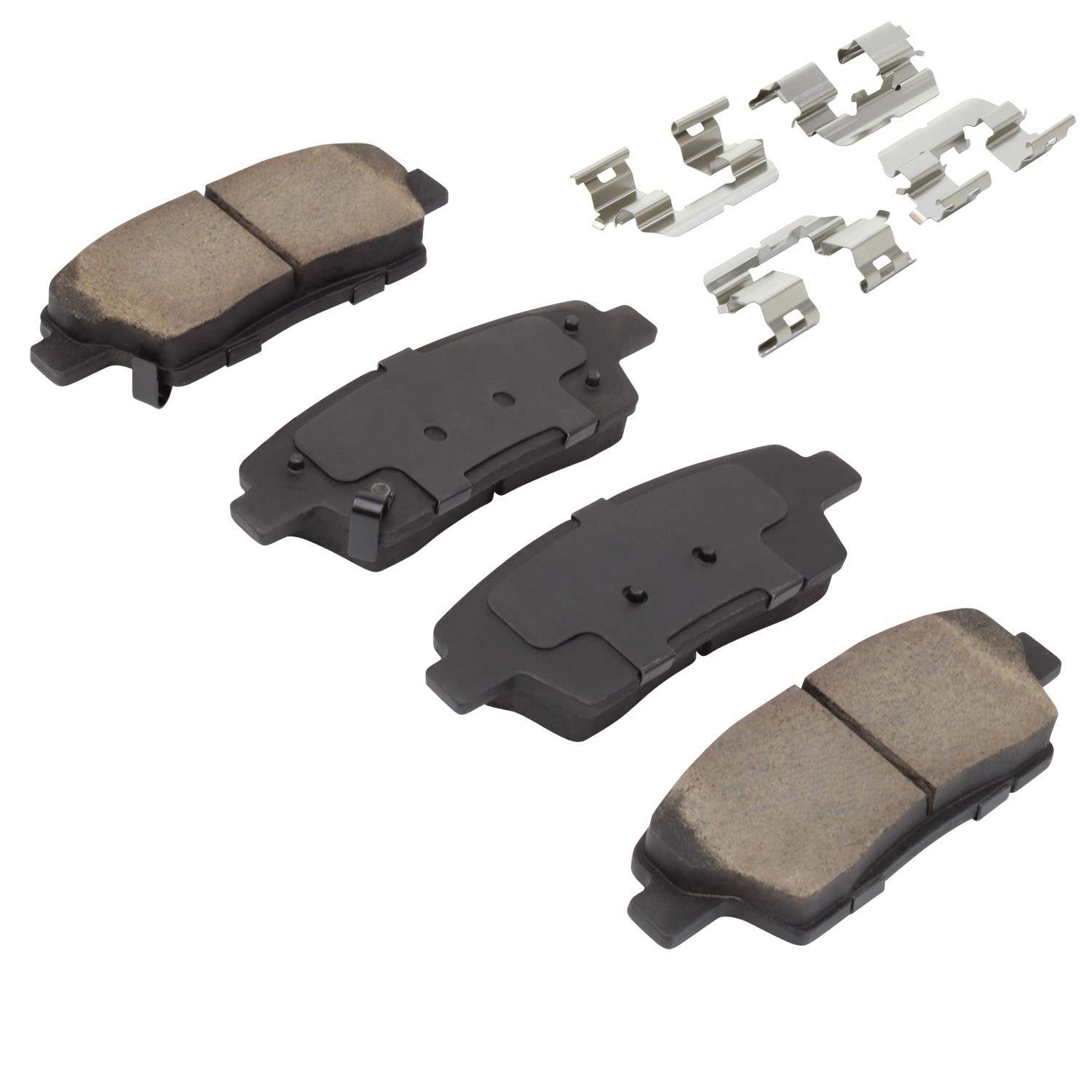 Angle View of Rear Disc Brake Pad Set MPA 1001-1551C