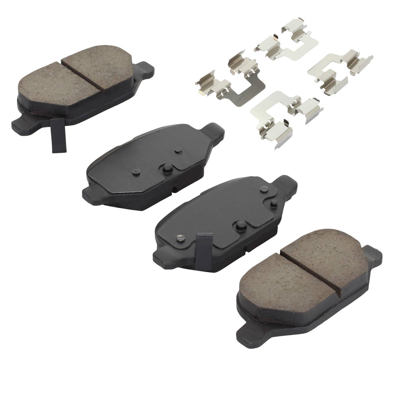 Angle View of Rear Disc Brake Pad Set MPA 1001-1569C