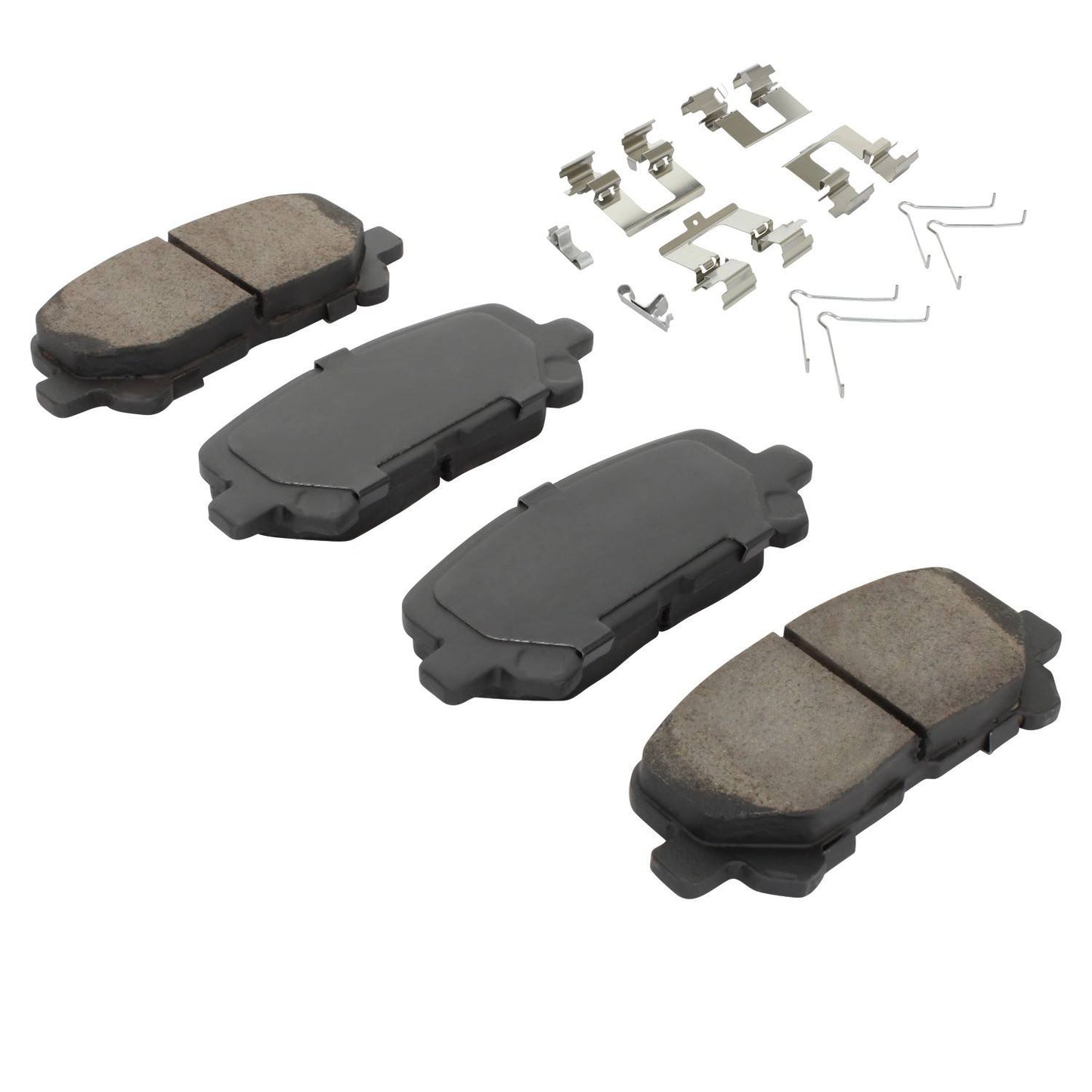 Angle View of Rear Disc Brake Pad Set MPA 1001-1585C