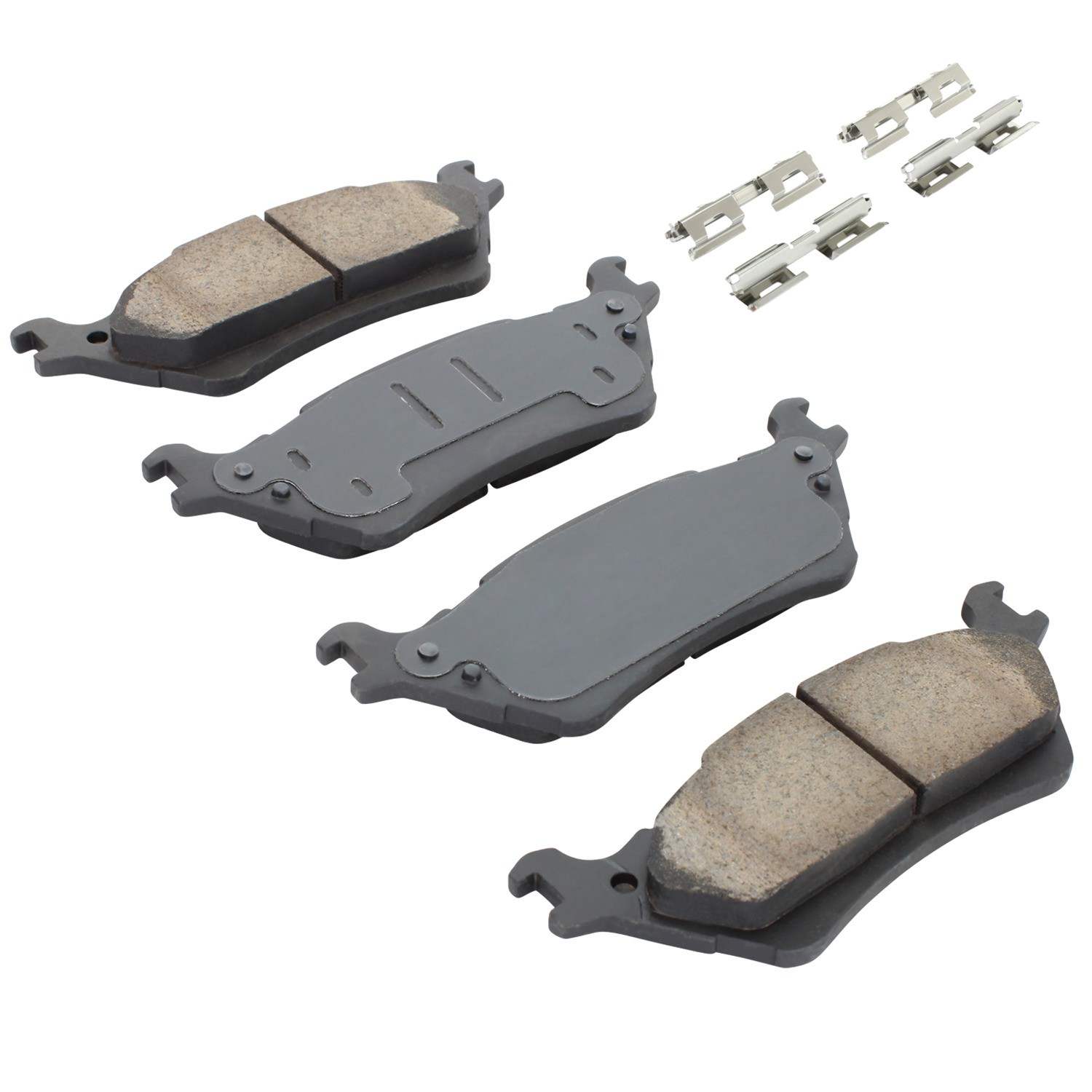 Angle View of Rear Disc Brake Pad Set MPA 1001-1602C