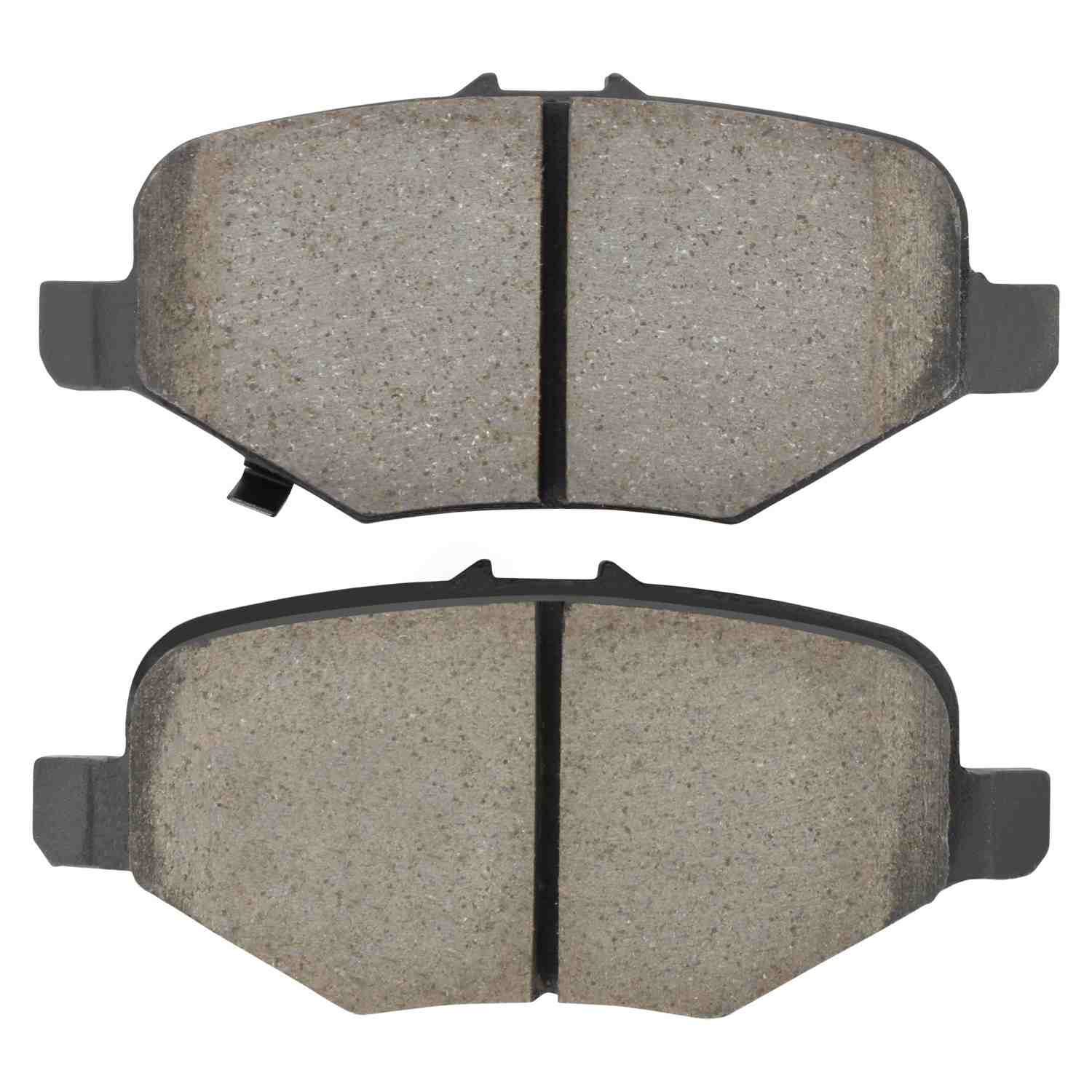 Front View of Rear Disc Brake Pad Set MPA 1001-1612C