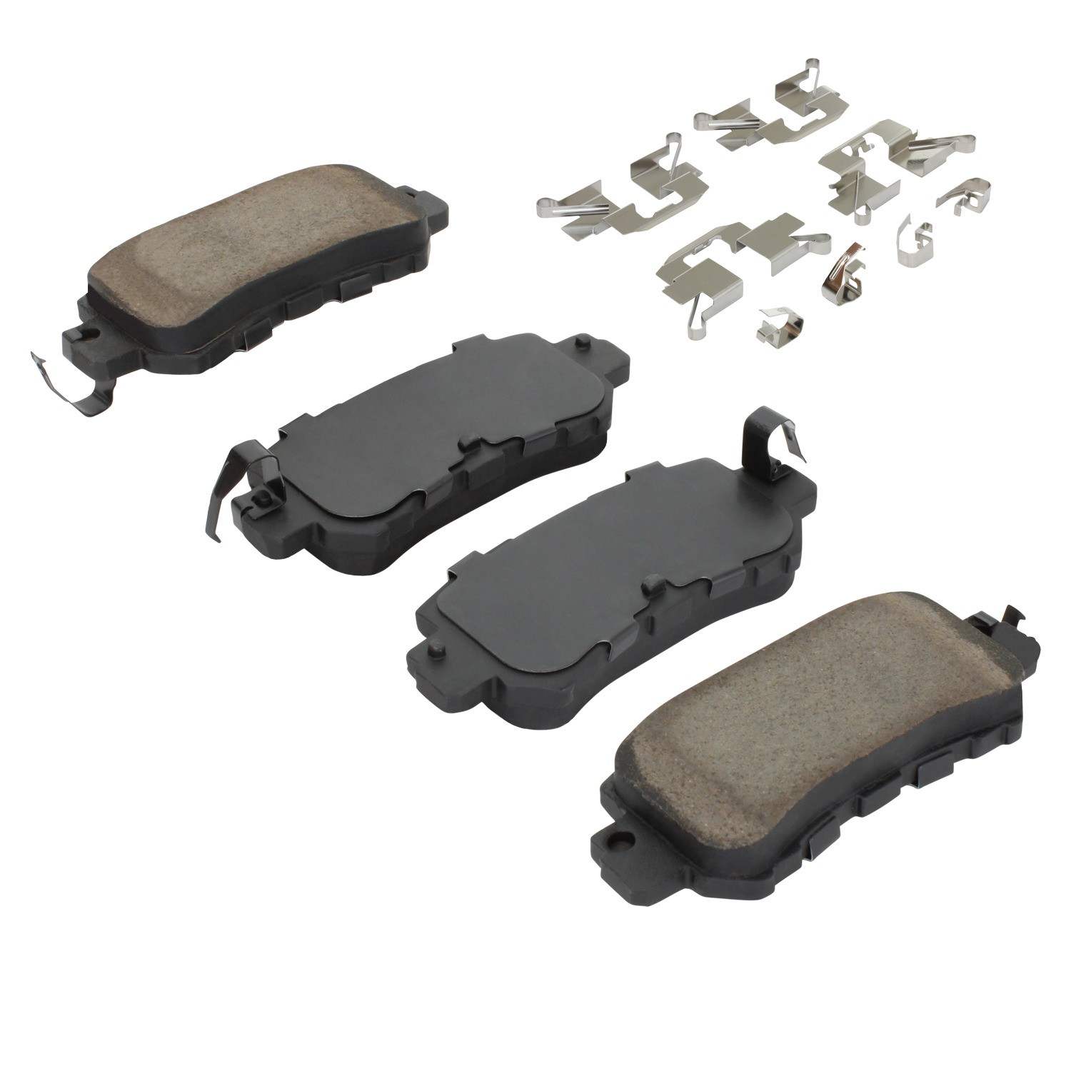 Angle View of Rear Disc Brake Pad Set MPA 1001-1624C