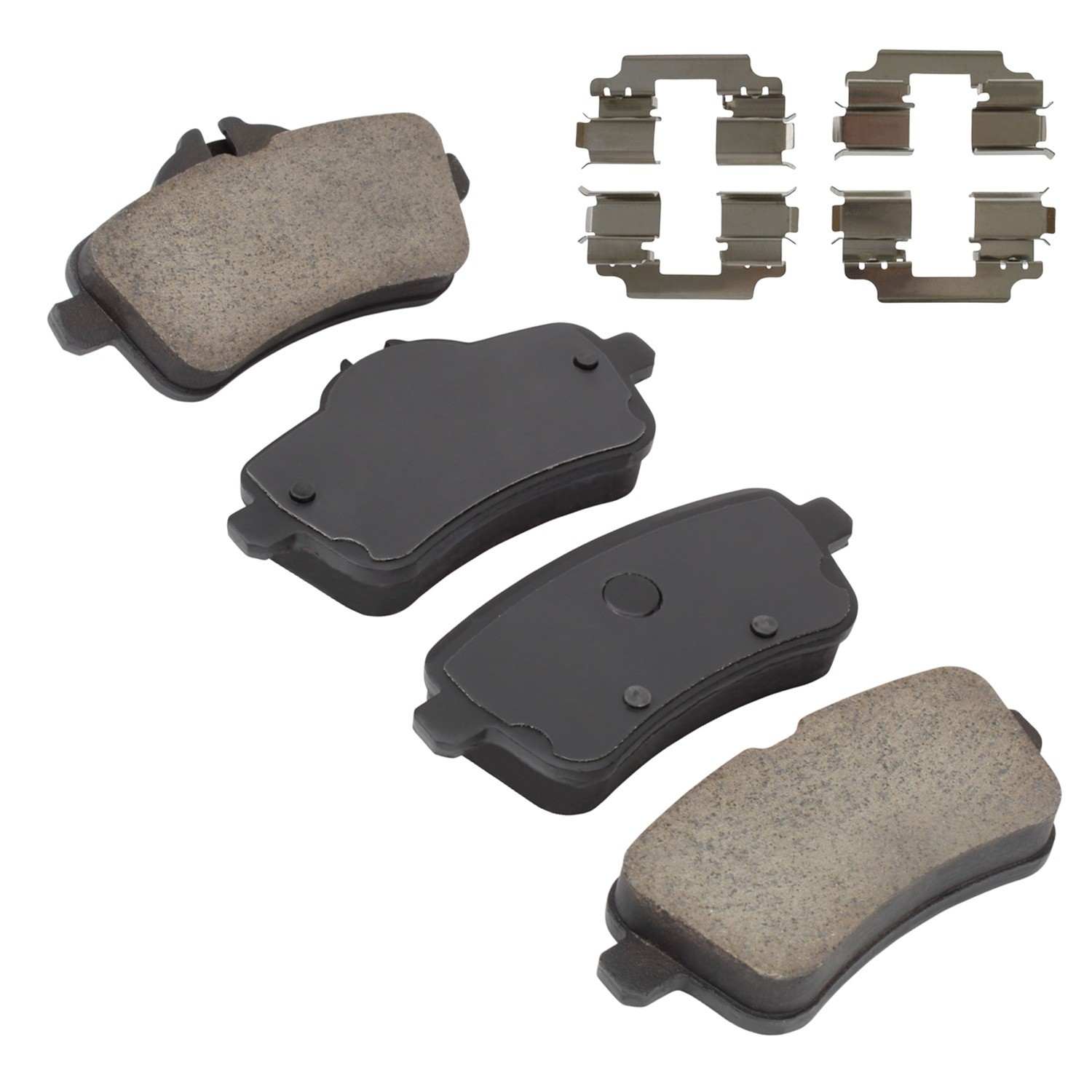 Angle View of Rear Disc Brake Pad Set MPA 1001-1630AC