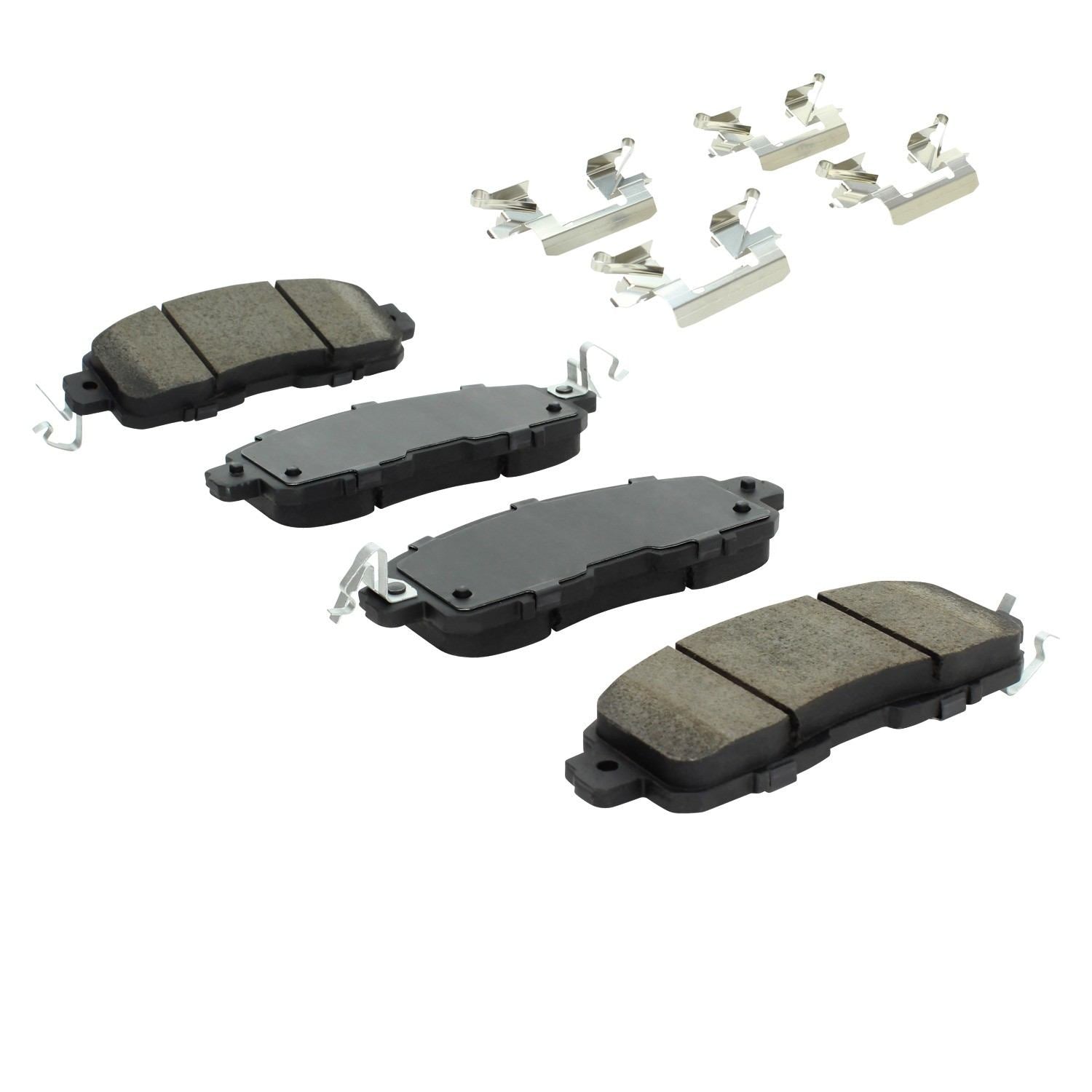 Angle View of Front Disc Brake Pad Set MPA 1001-1650C