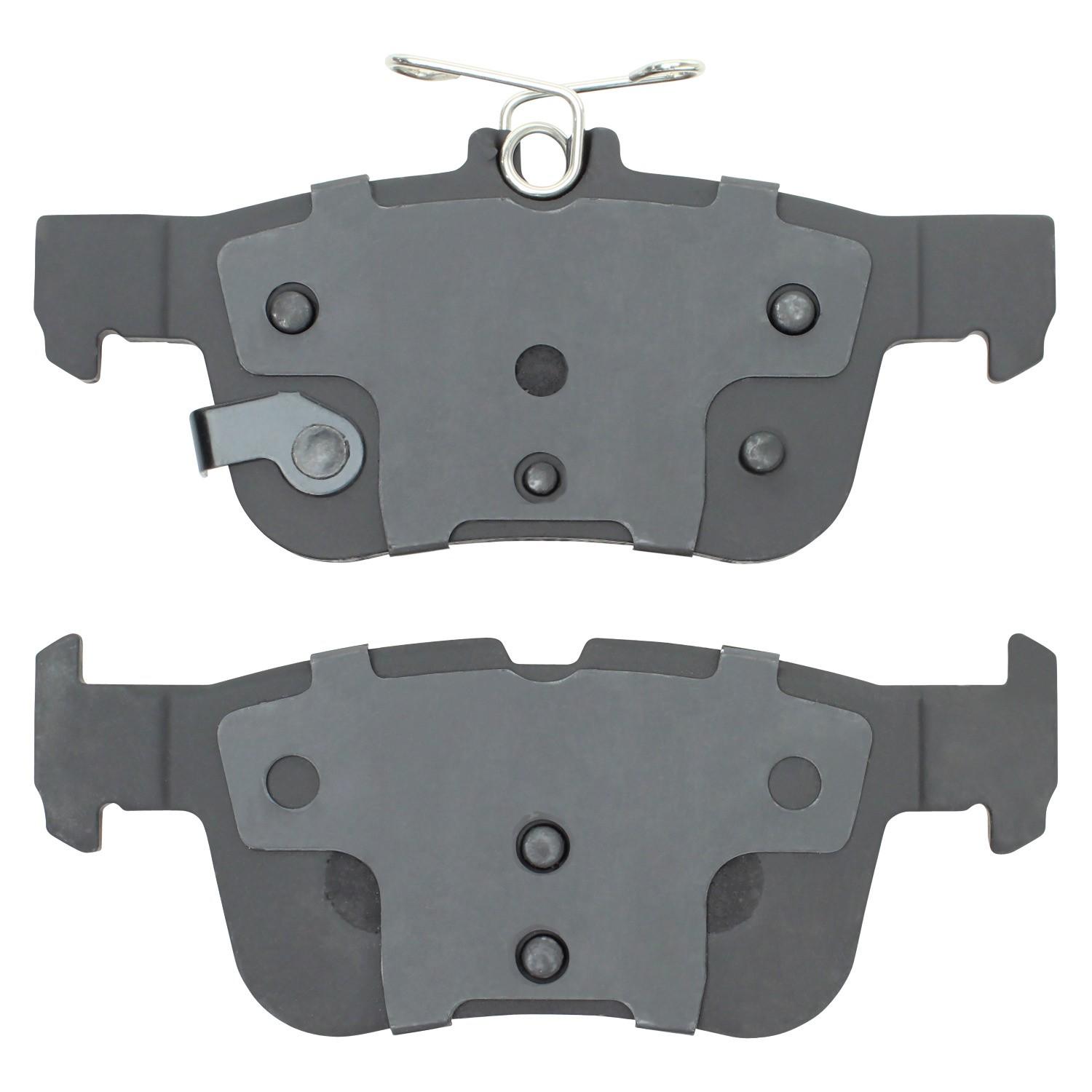 Back View of Rear Disc Brake Pad Set MPA 1001-1665C