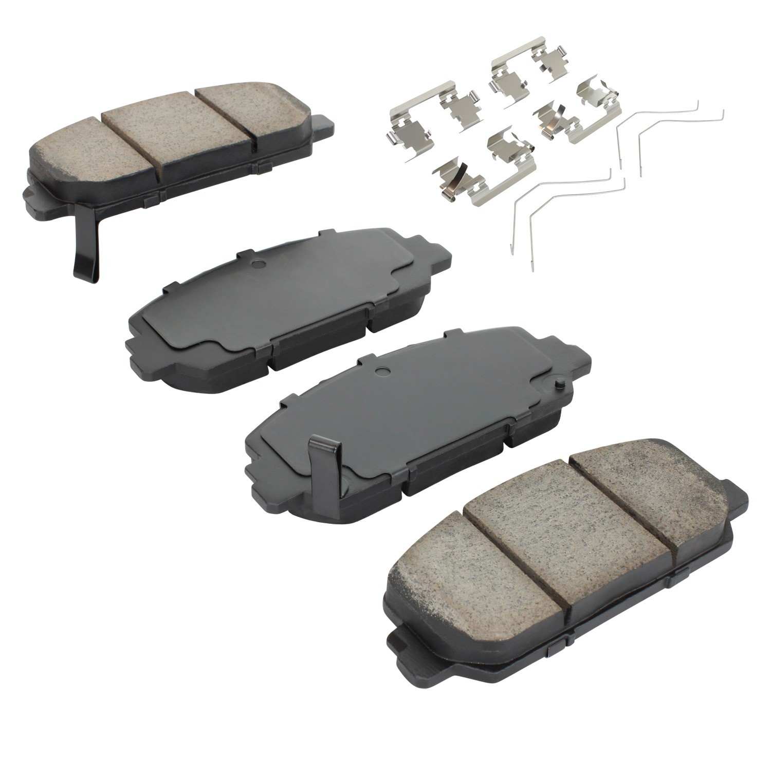 Angle View of Front Disc Brake Pad Set MPA 1001-1697C