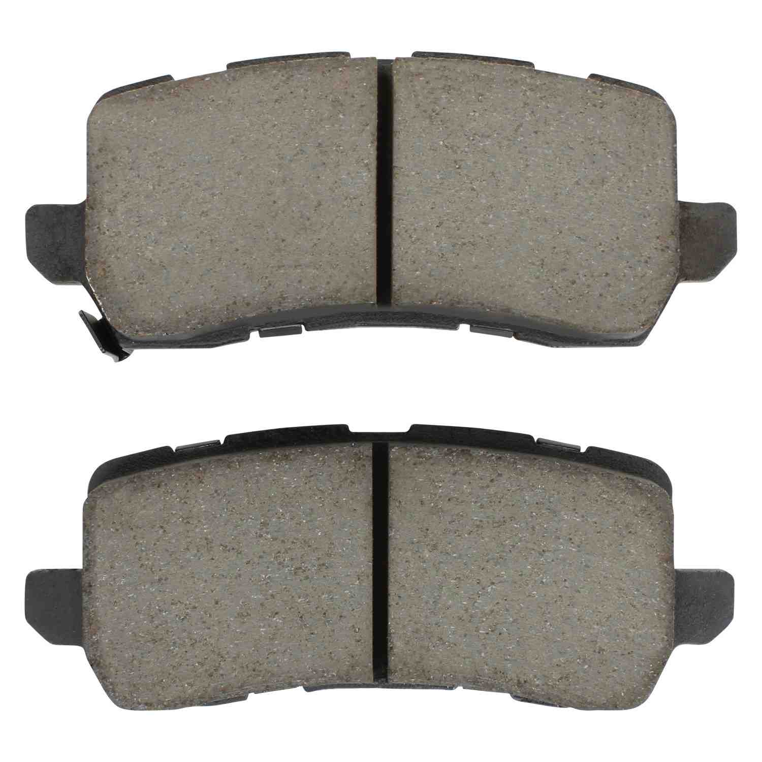 Front View of Rear Disc Brake Pad Set MPA 1001-1698C