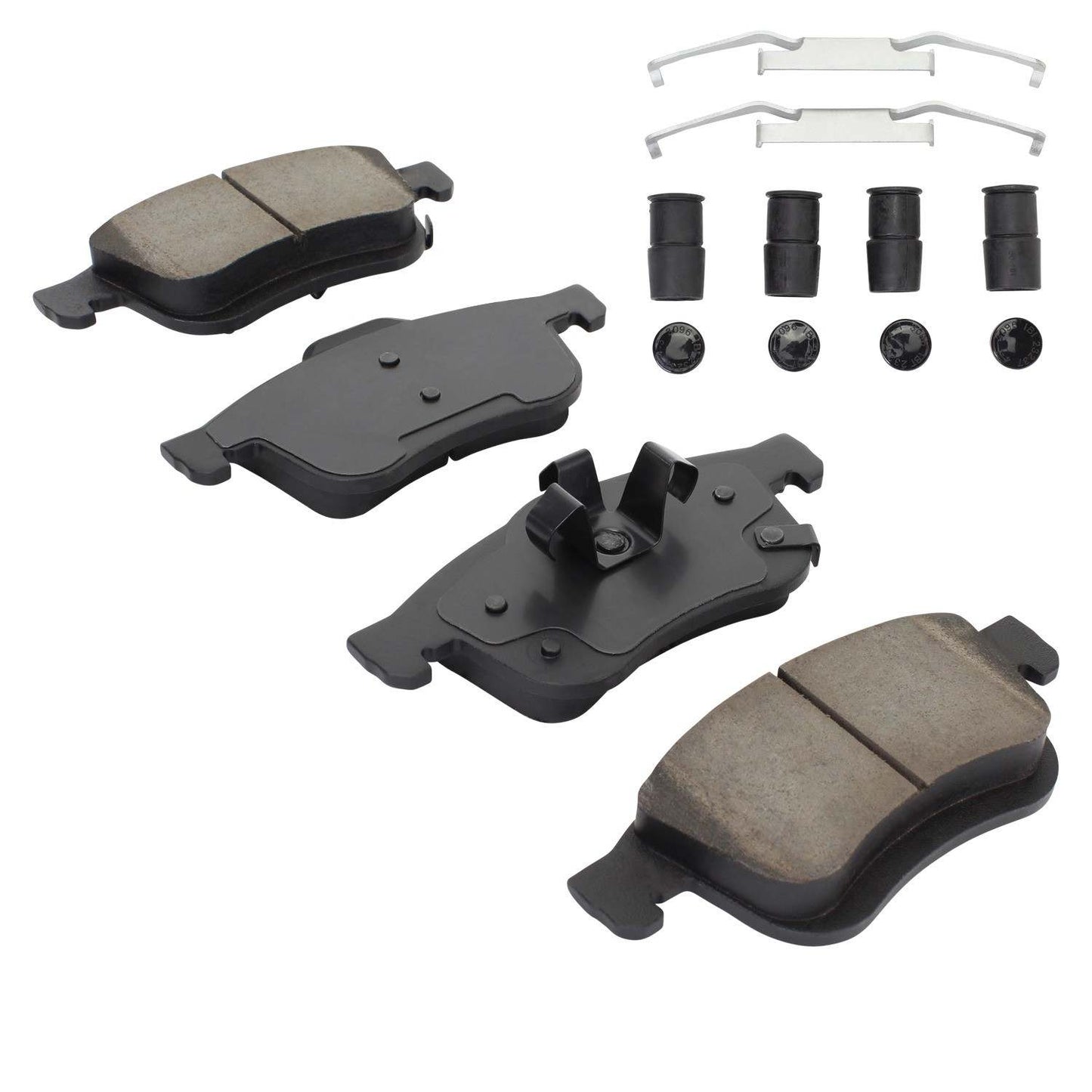 Angle View of Front Disc Brake Pad Set MPA 1001-1721C