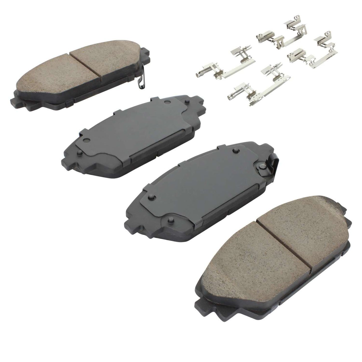 Angle View of Front Disc Brake Pad Set MPA 1001-1728C