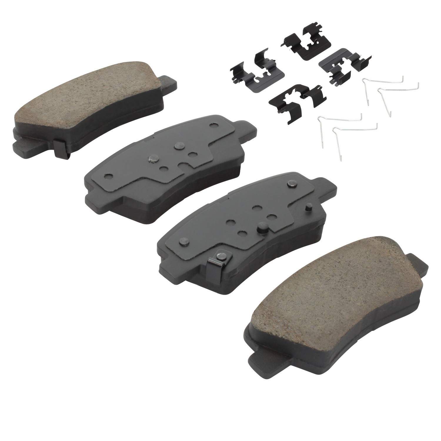 Angle View of Rear Disc Brake Pad Set MPA 1001-1813C